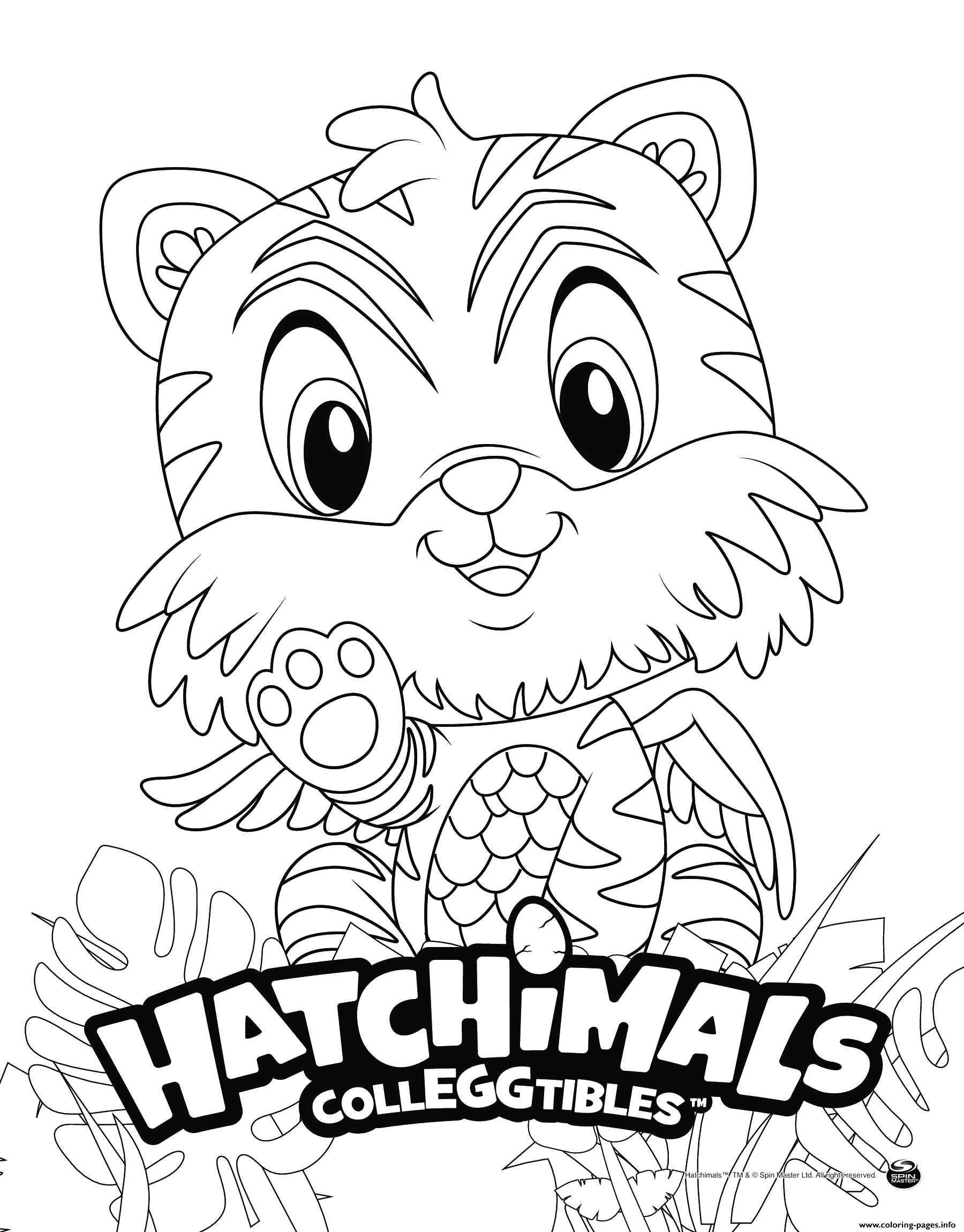 Hatchimals Tigrette coloring
