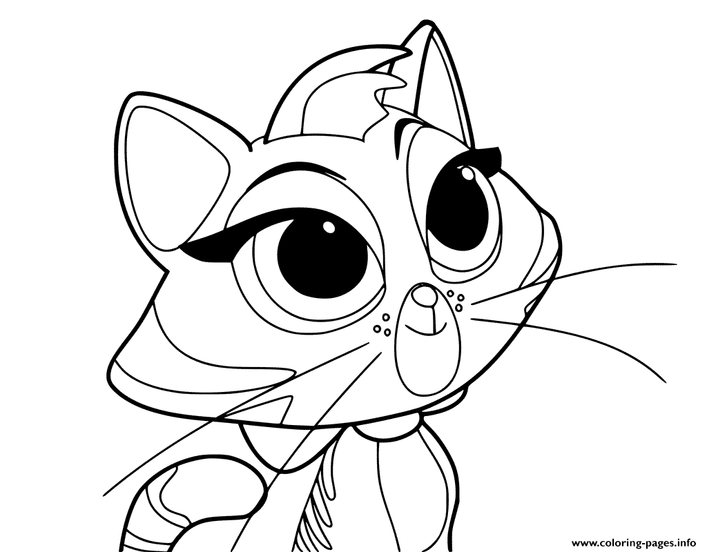 Cat Hissy Puppy Dog Pals Coloring Pages Printable