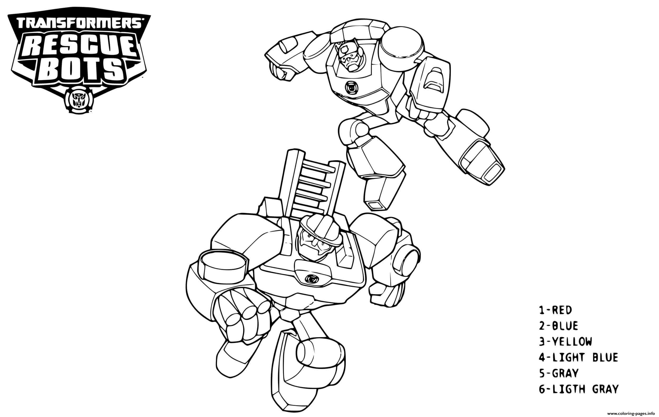Transformers Rescue Bots Color By Number Coloring Pages Printable ...