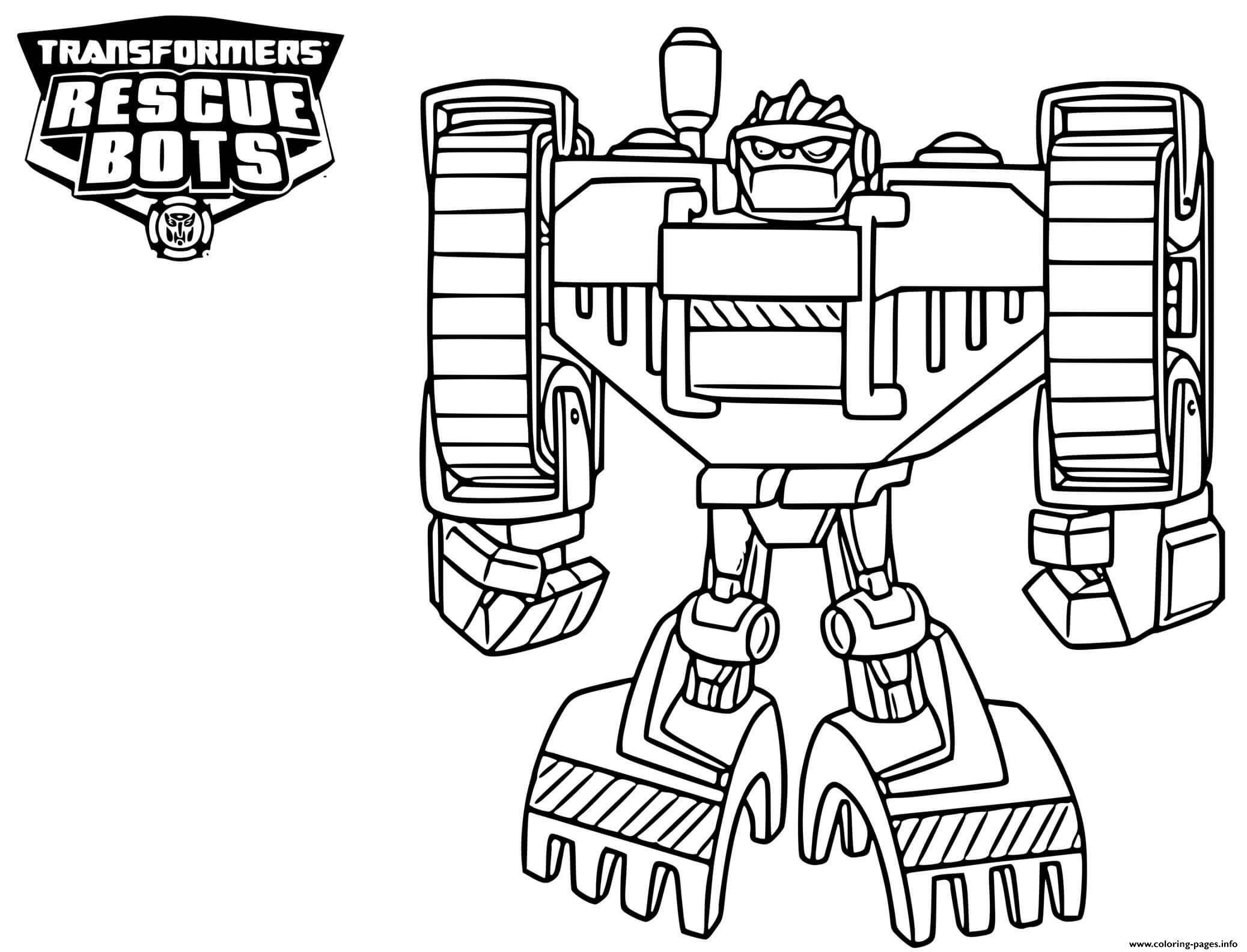 New Coloring Pages: Rescue Bots Coloring Pages Boulder / Transformers