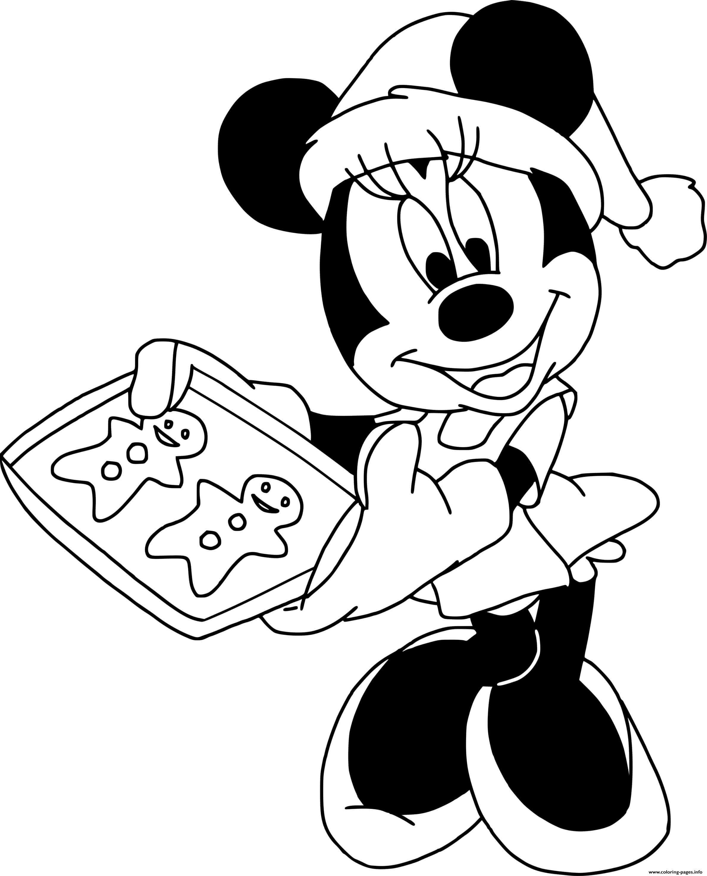 Minnie Gingerbread coloring