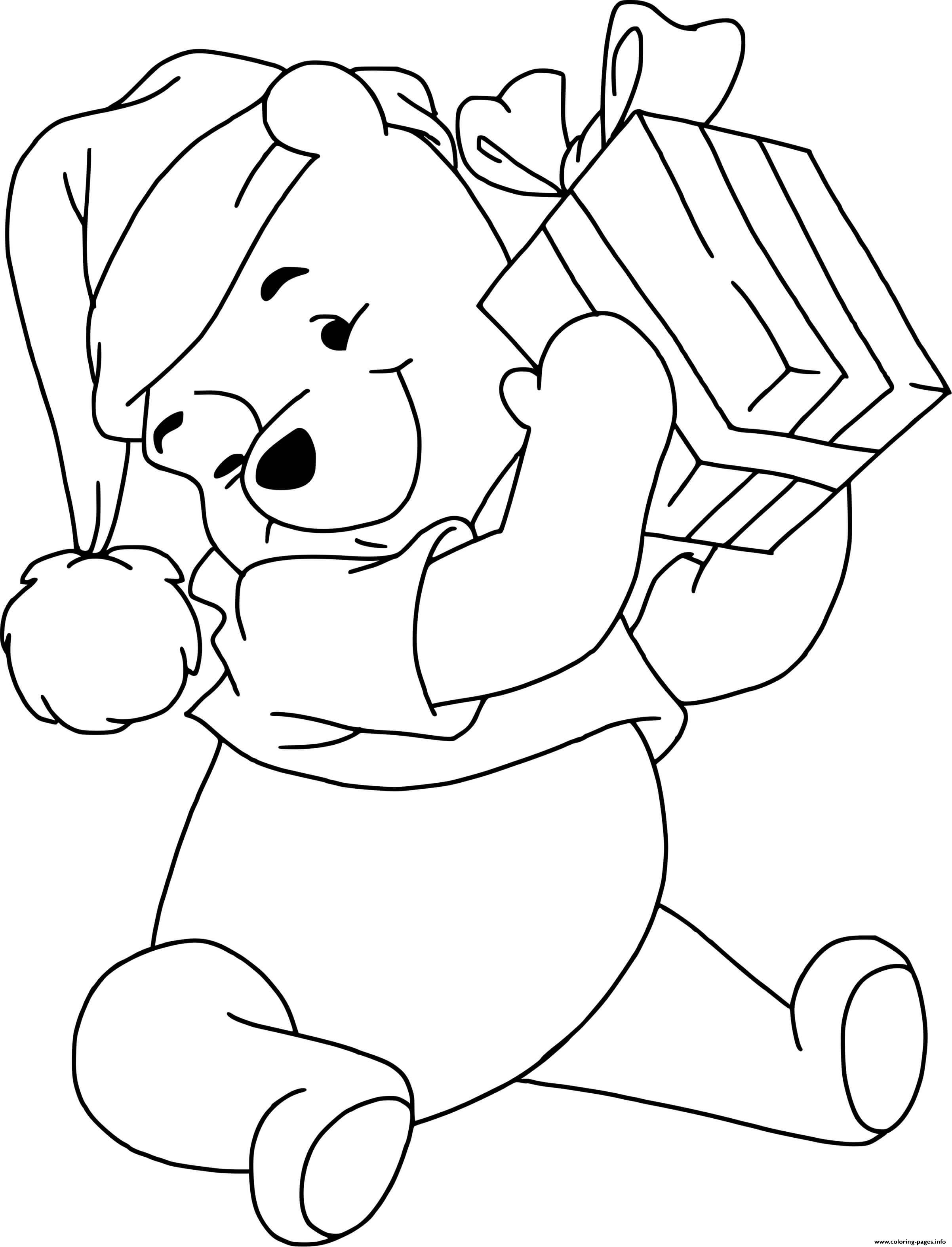 Winnie The Pooh Printable Christmas Coloring Pages 114 winnie the