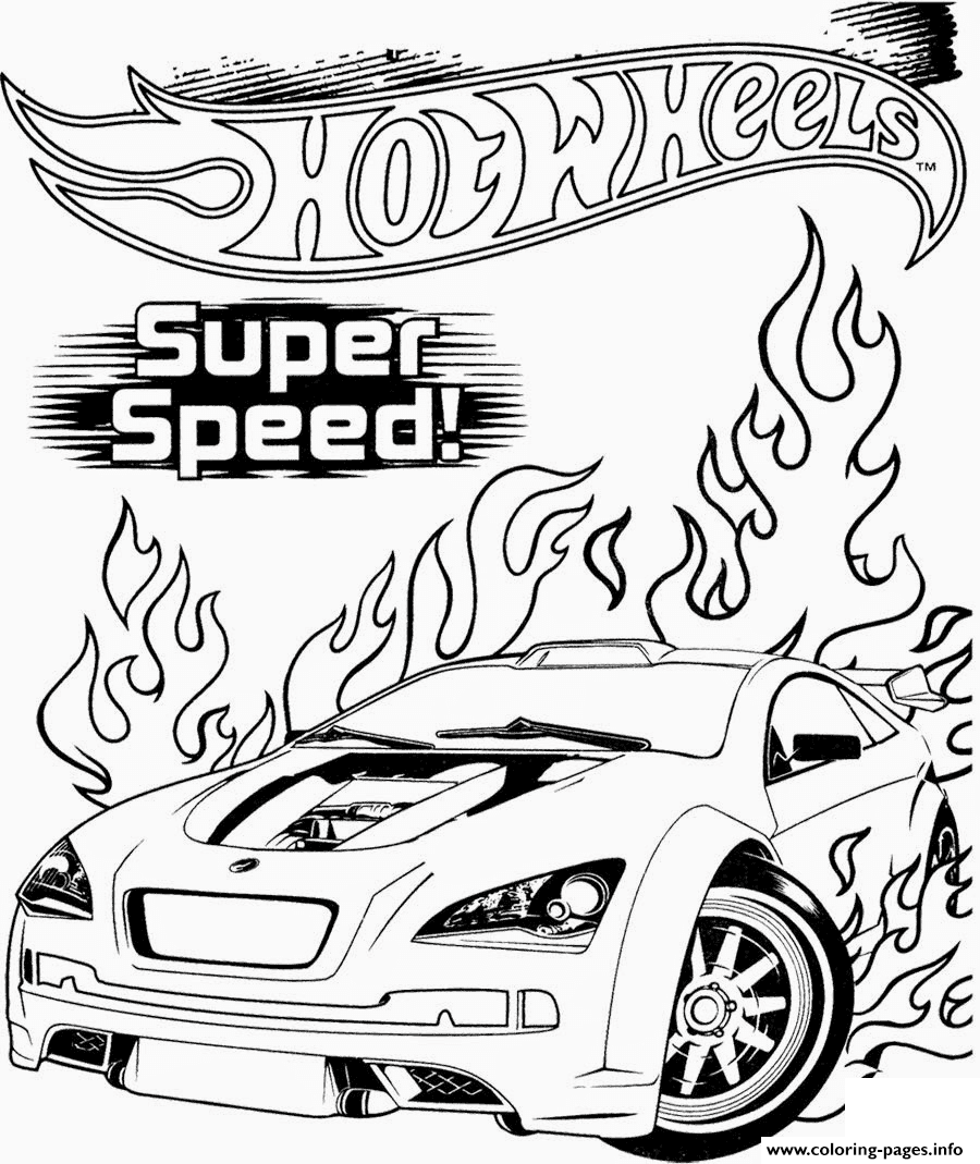 Hot Wheels Super Speed coloring