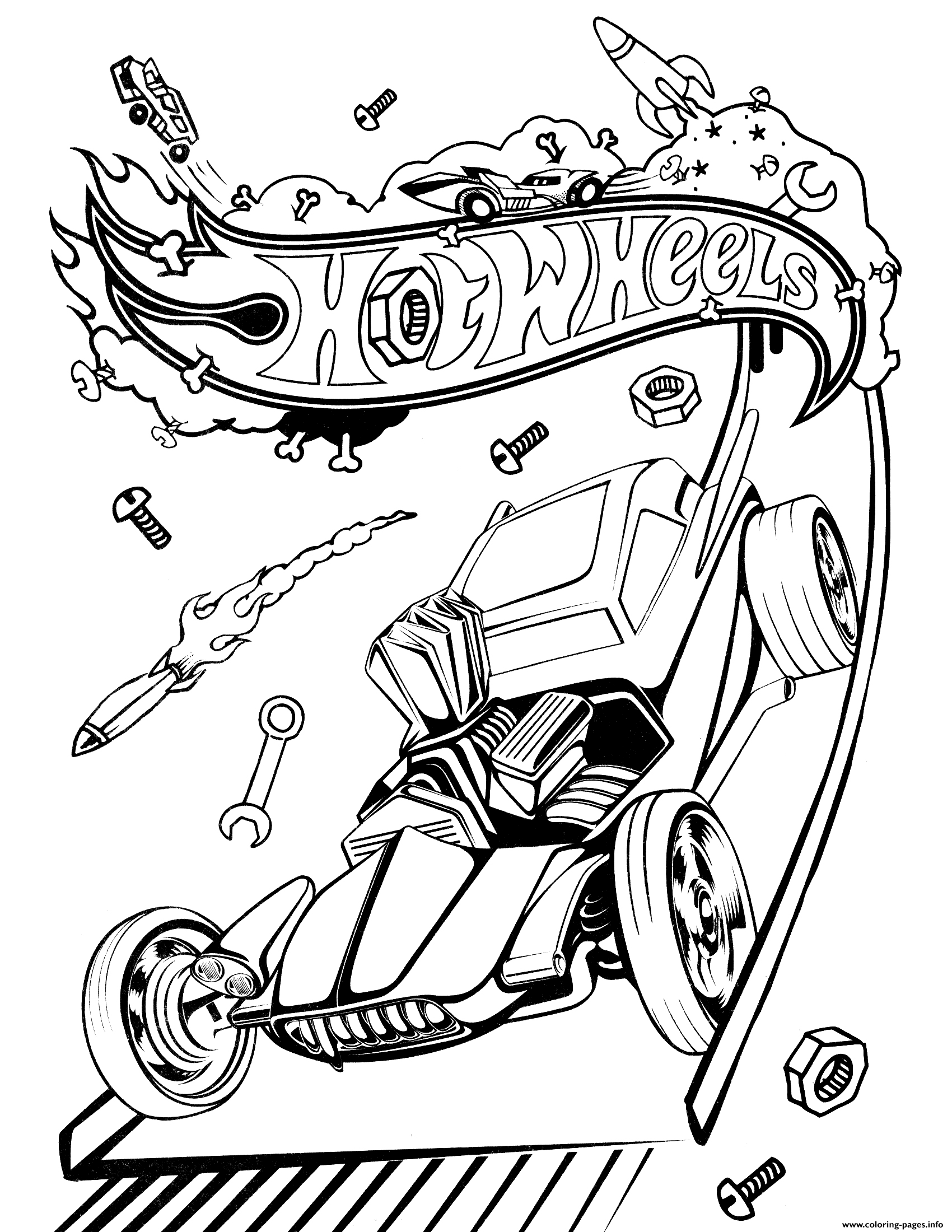 Hot Wheelss coloring