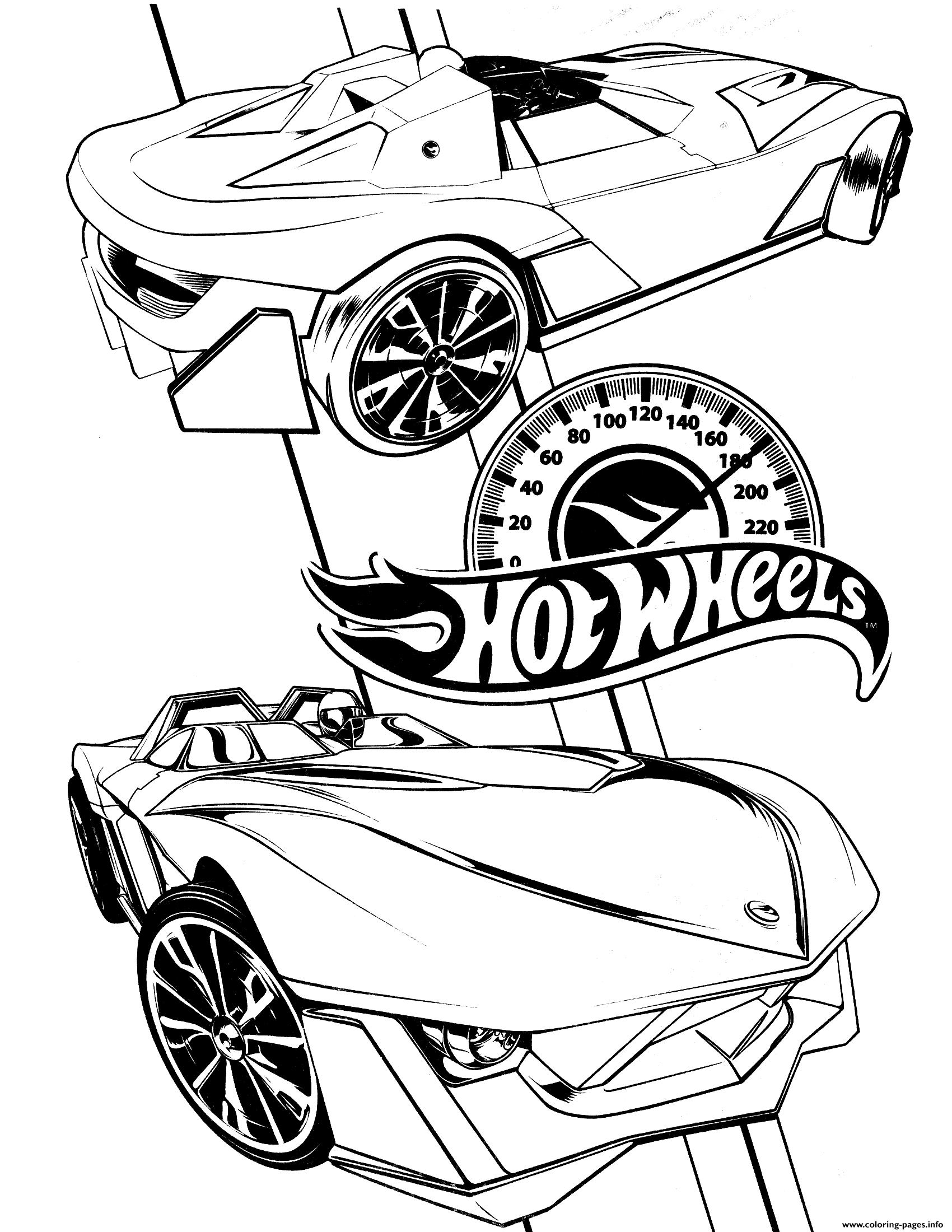 Hot Wheels Printable Car For Kids coloring
