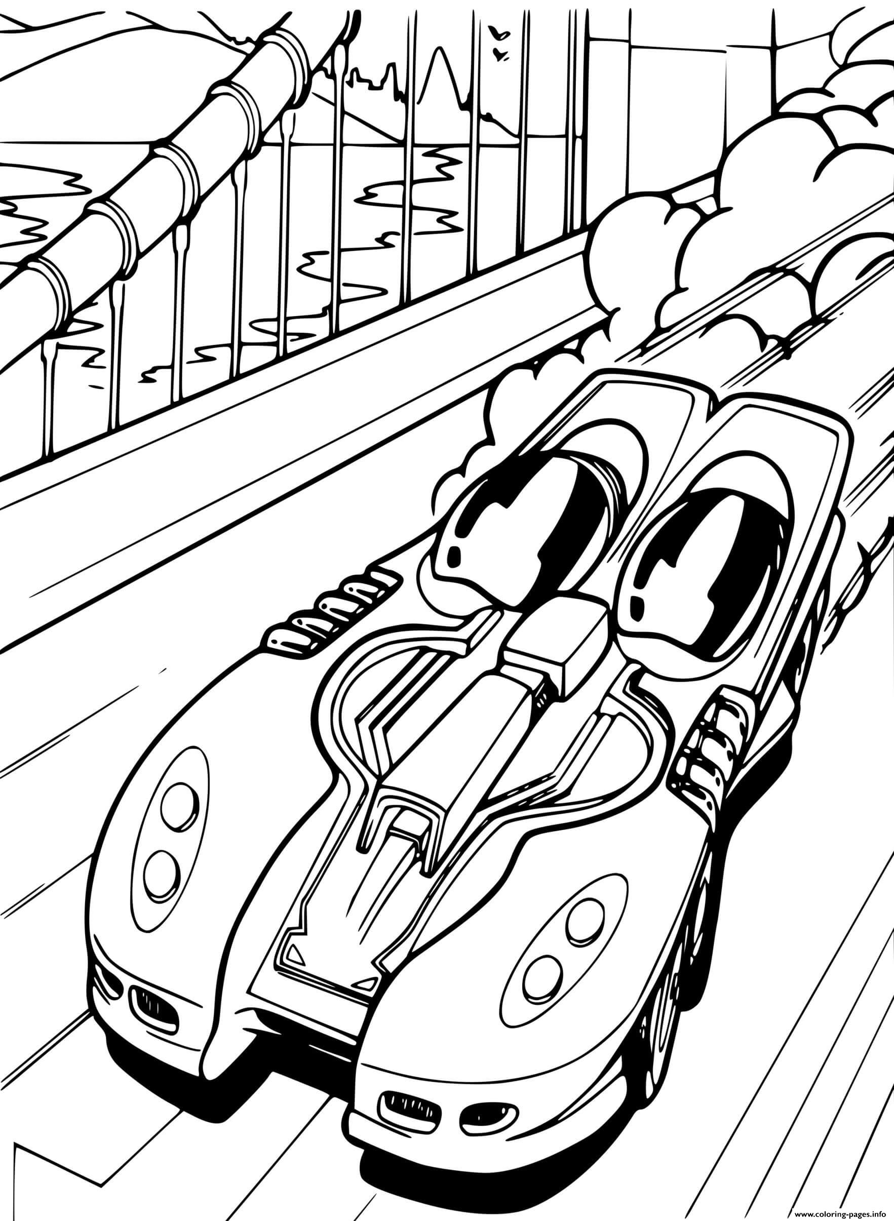 Hot Wheels Ferrari Car coloring
