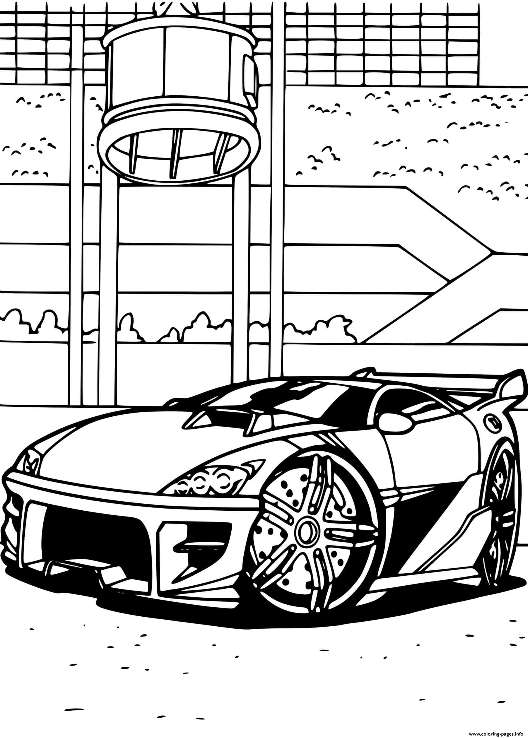 Fast Car Coloring Pages To Print