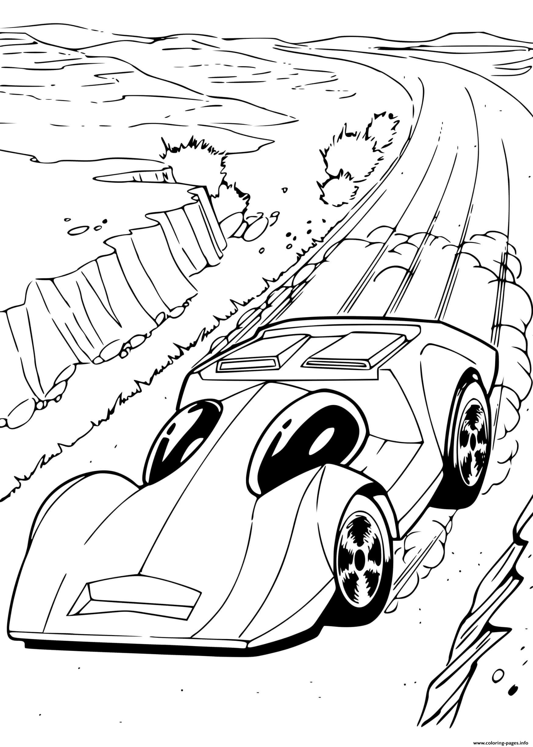 Hot Wheels Automobile Cars coloring