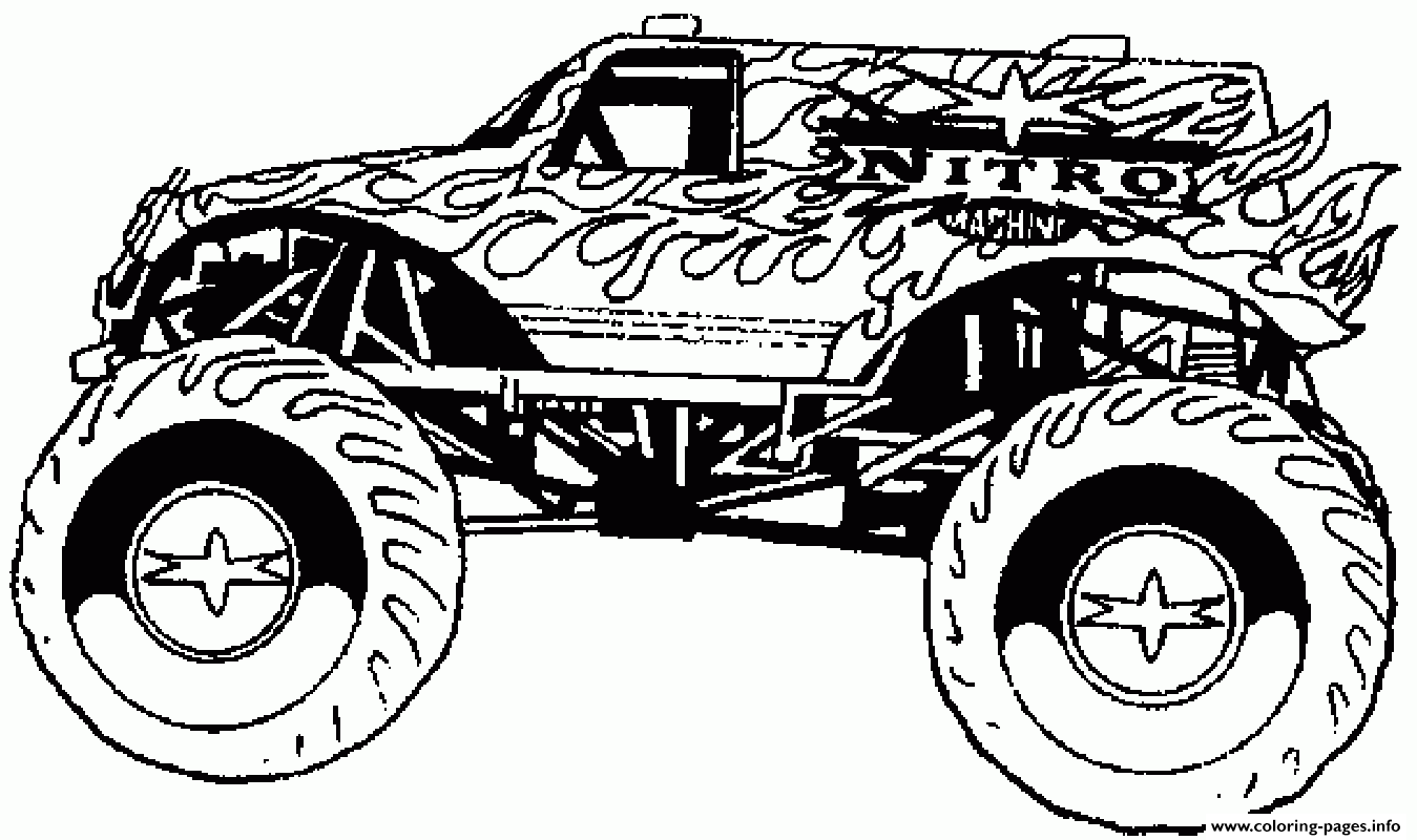 hot rod truck coloring pages