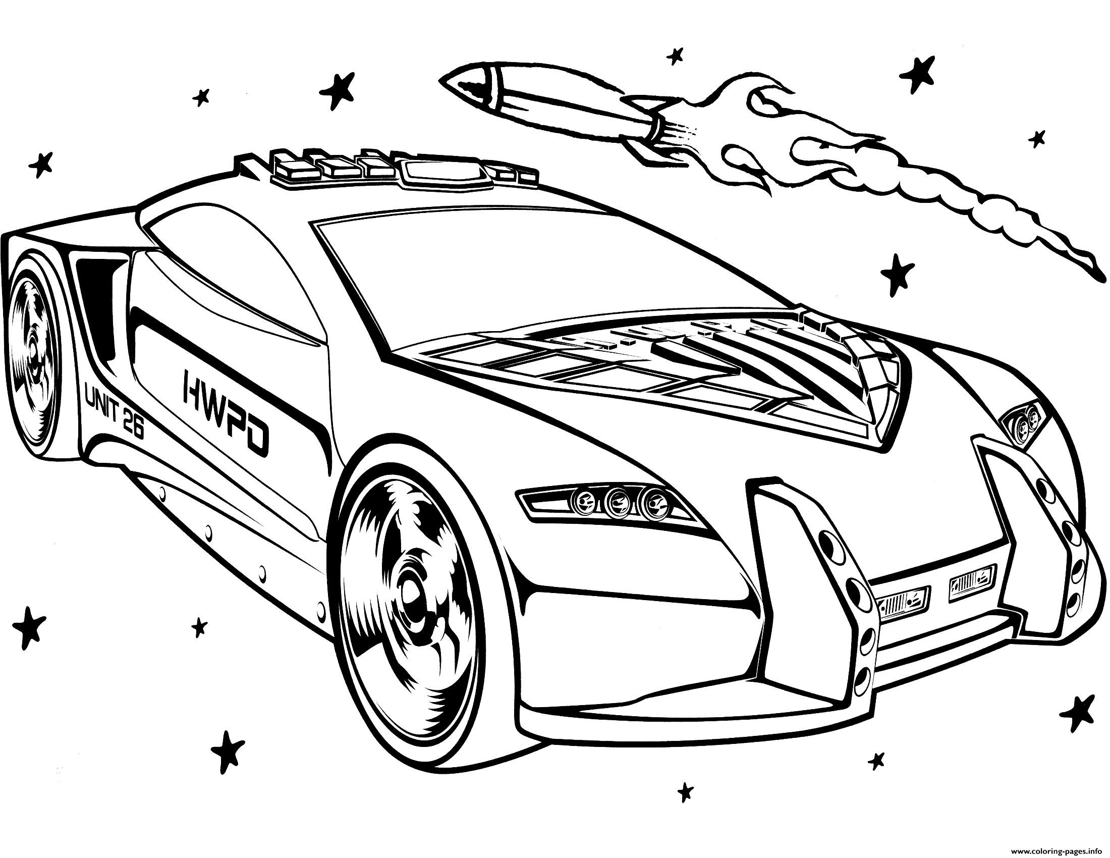Hot Wheels For Girls Coloring page Printable
