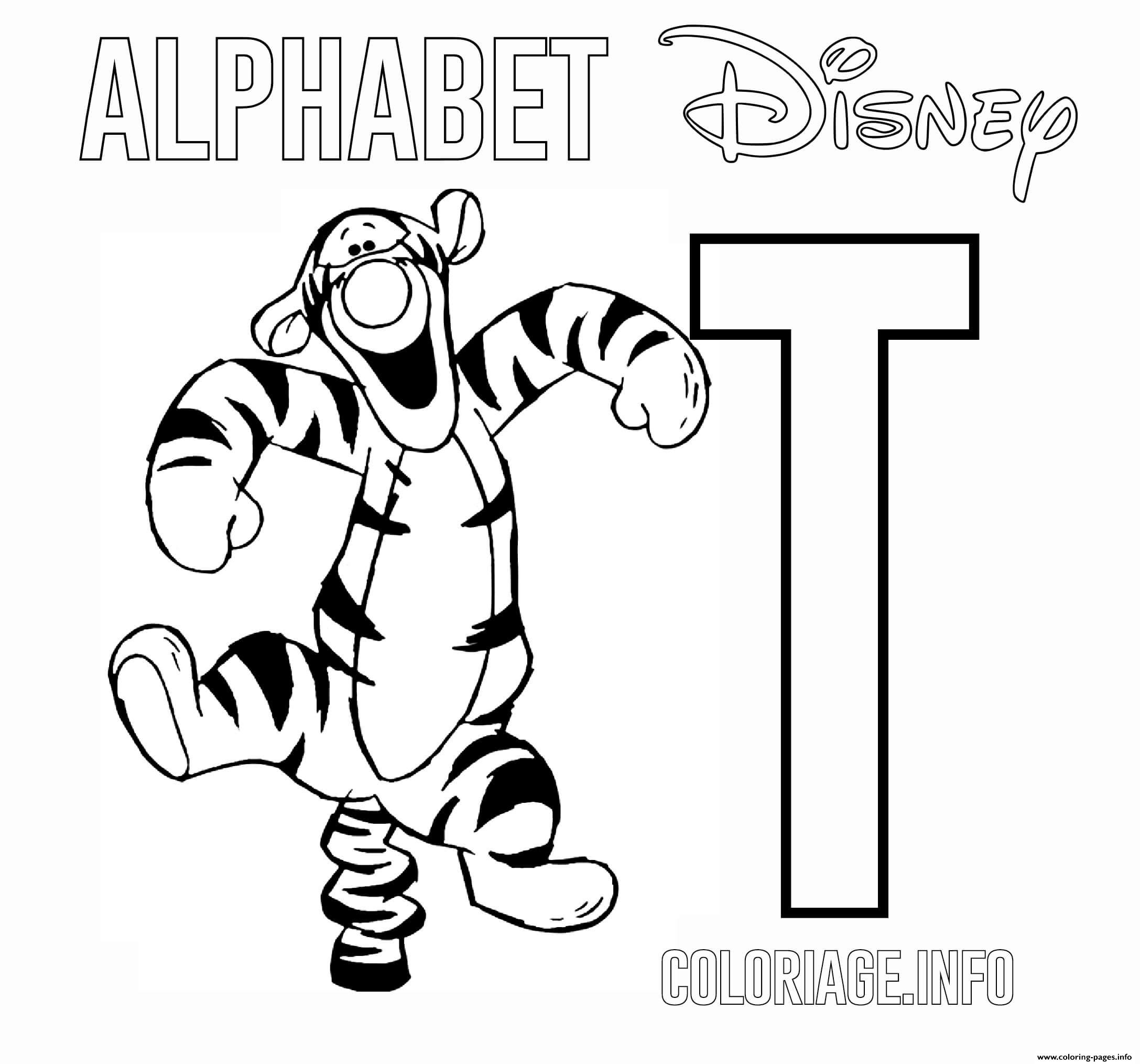 T For Tigger coloring