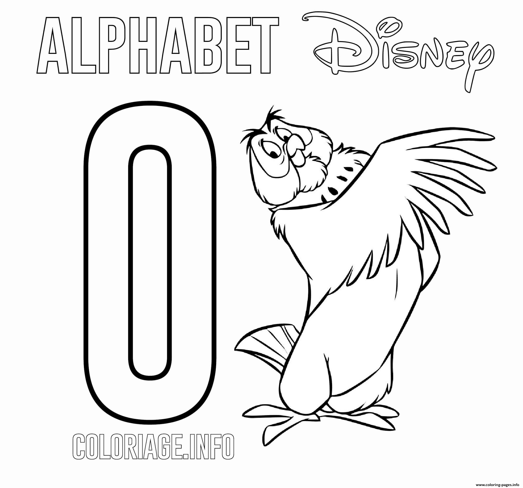 O For Owl Disney coloring