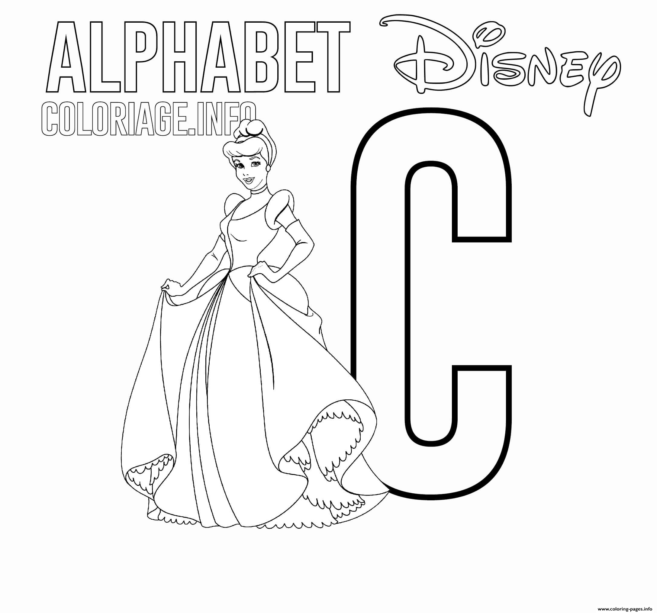 C For Cinderella coloring