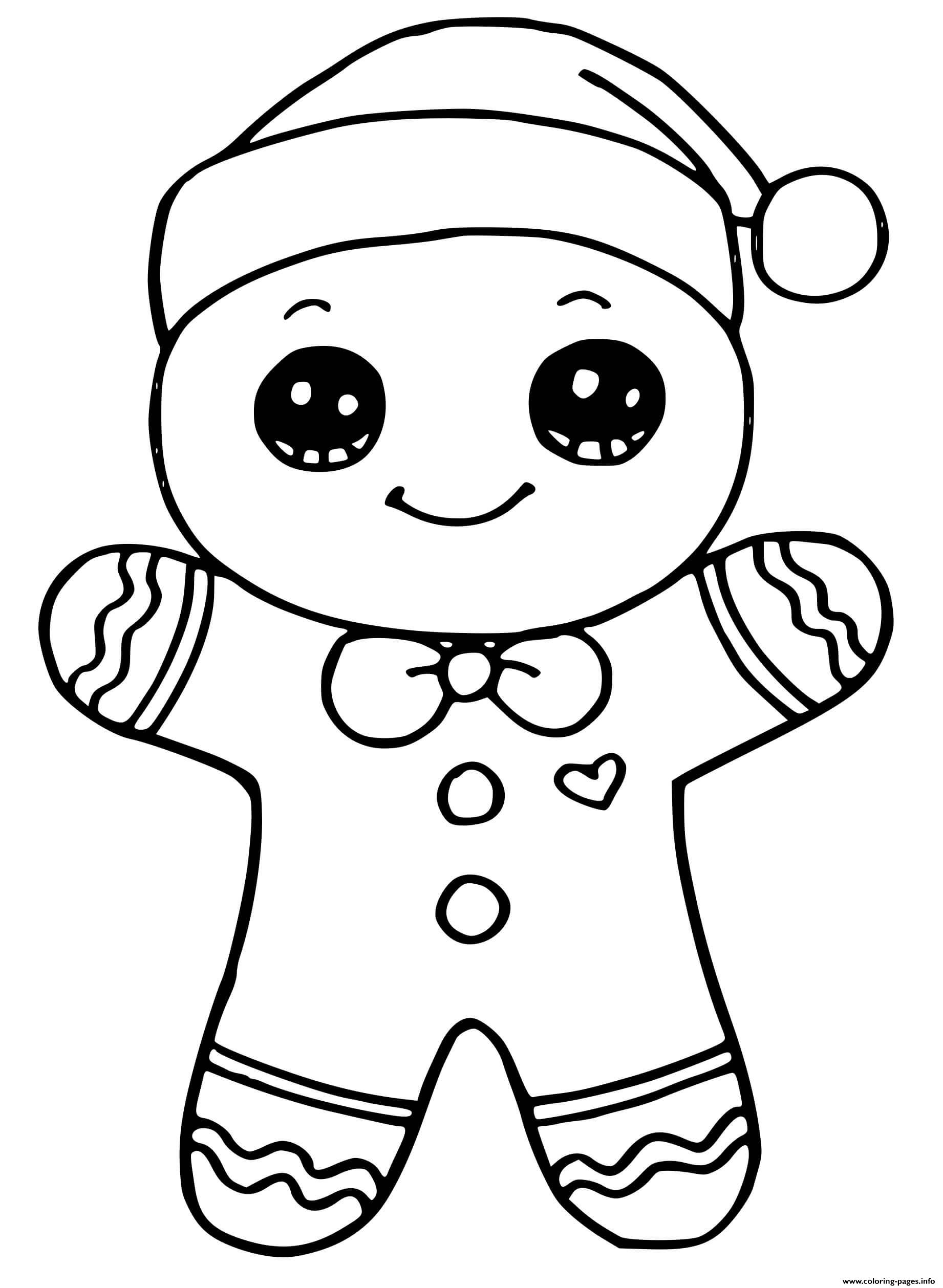 gingerbread man coloring page ideas