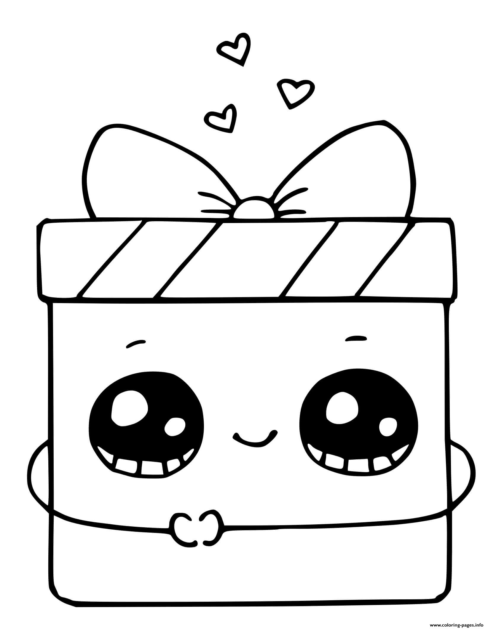 Gift Box Present coloring