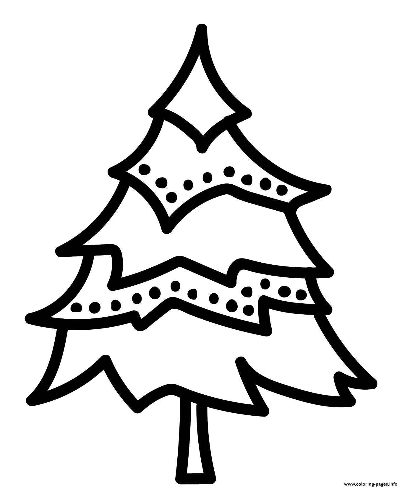 free printable christmas tree coloring pages for kids