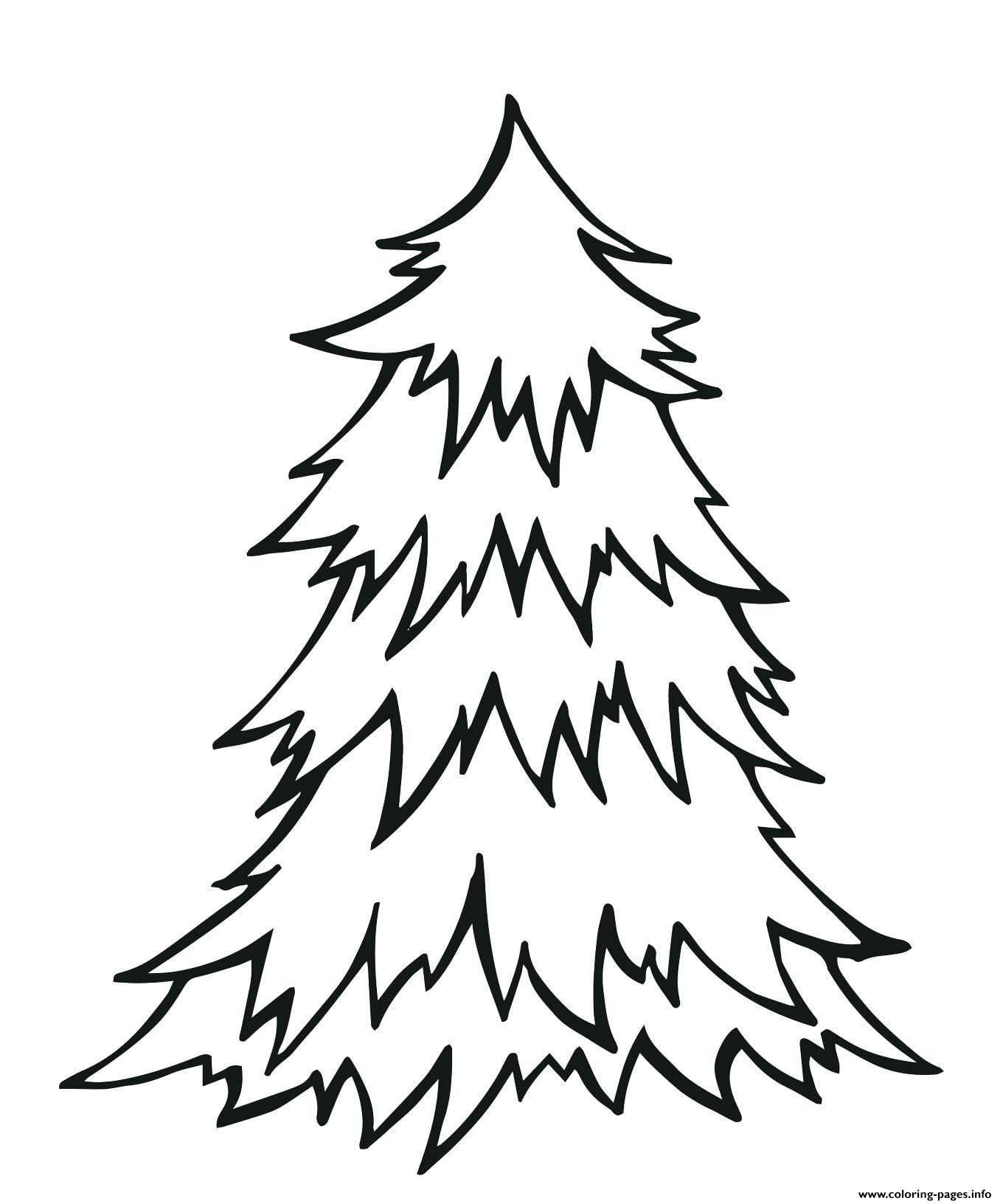 Blank Christmas Tree Free Printable