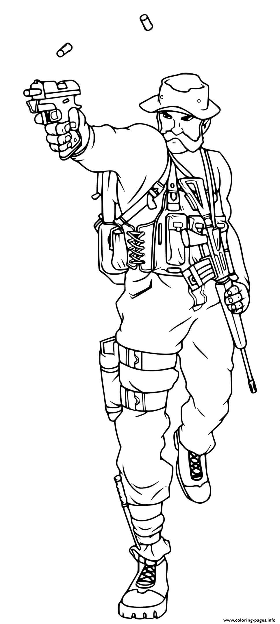 Call Of Duty Black Ops Coloring page Printable