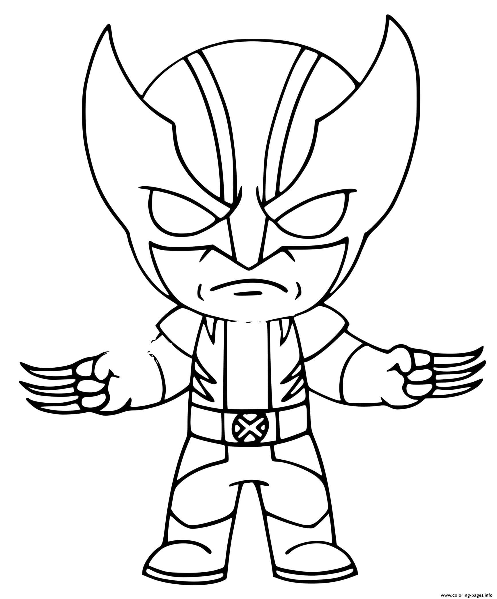 Wolverine Fortnite Coloring page Printable