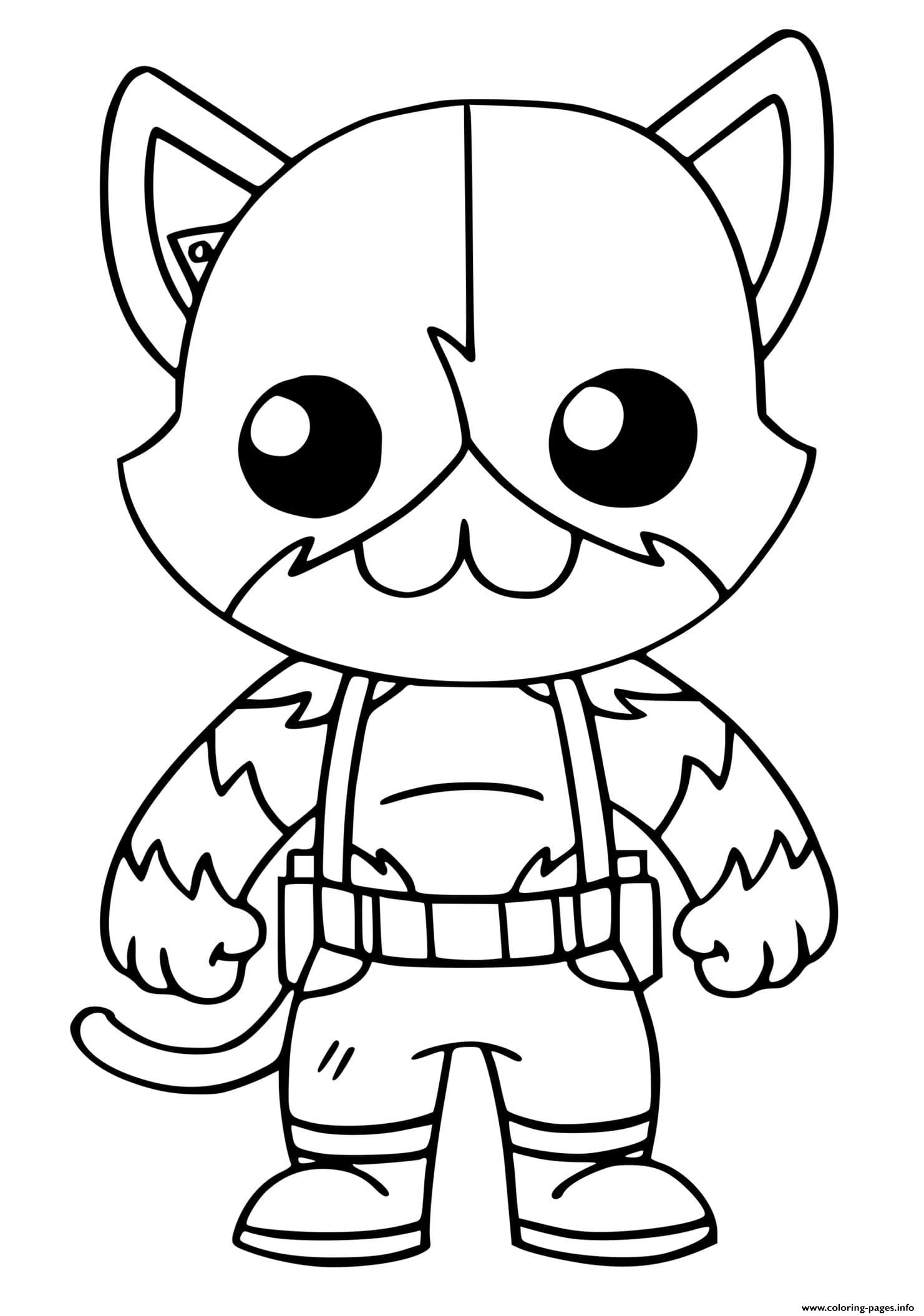 Meowscles Top Secret Fortnite Coloring Pages Printable