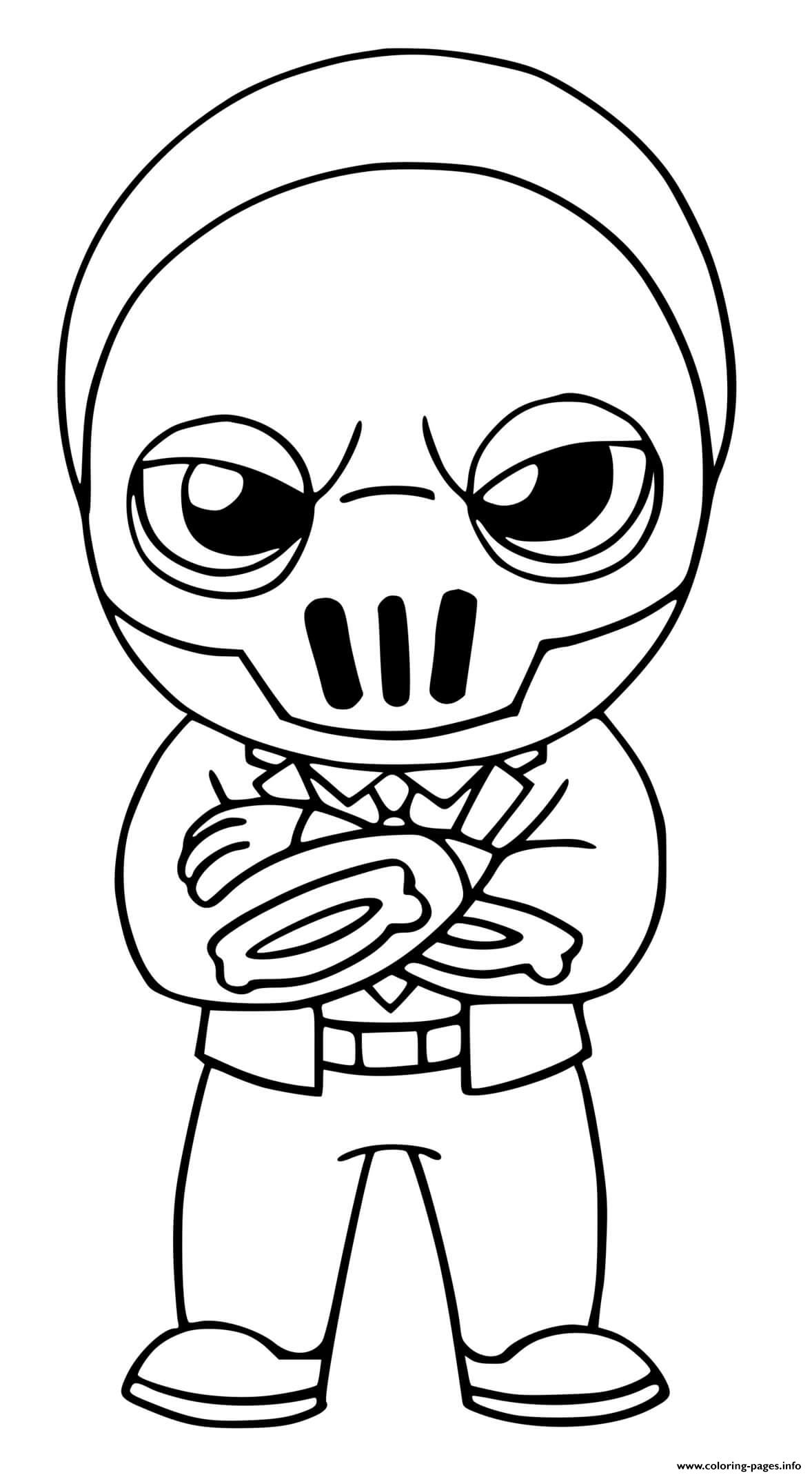 Shadow Brutus Fortnite Coloring Pages Printable