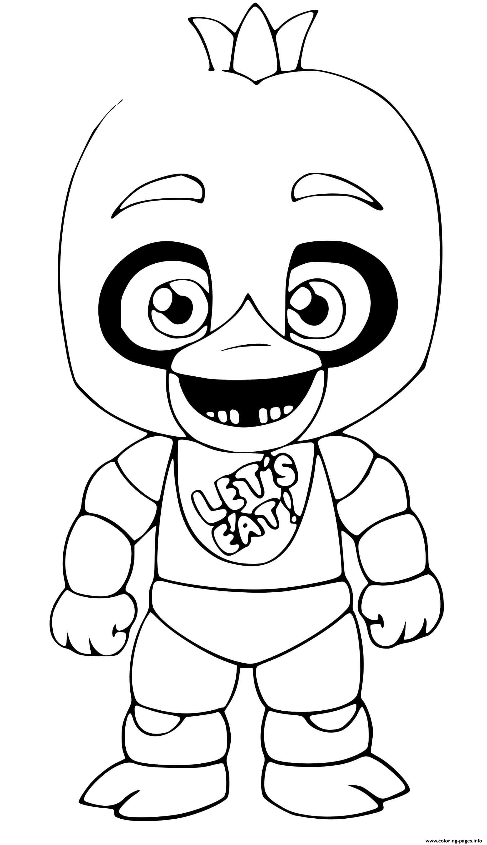 coloring chica printable