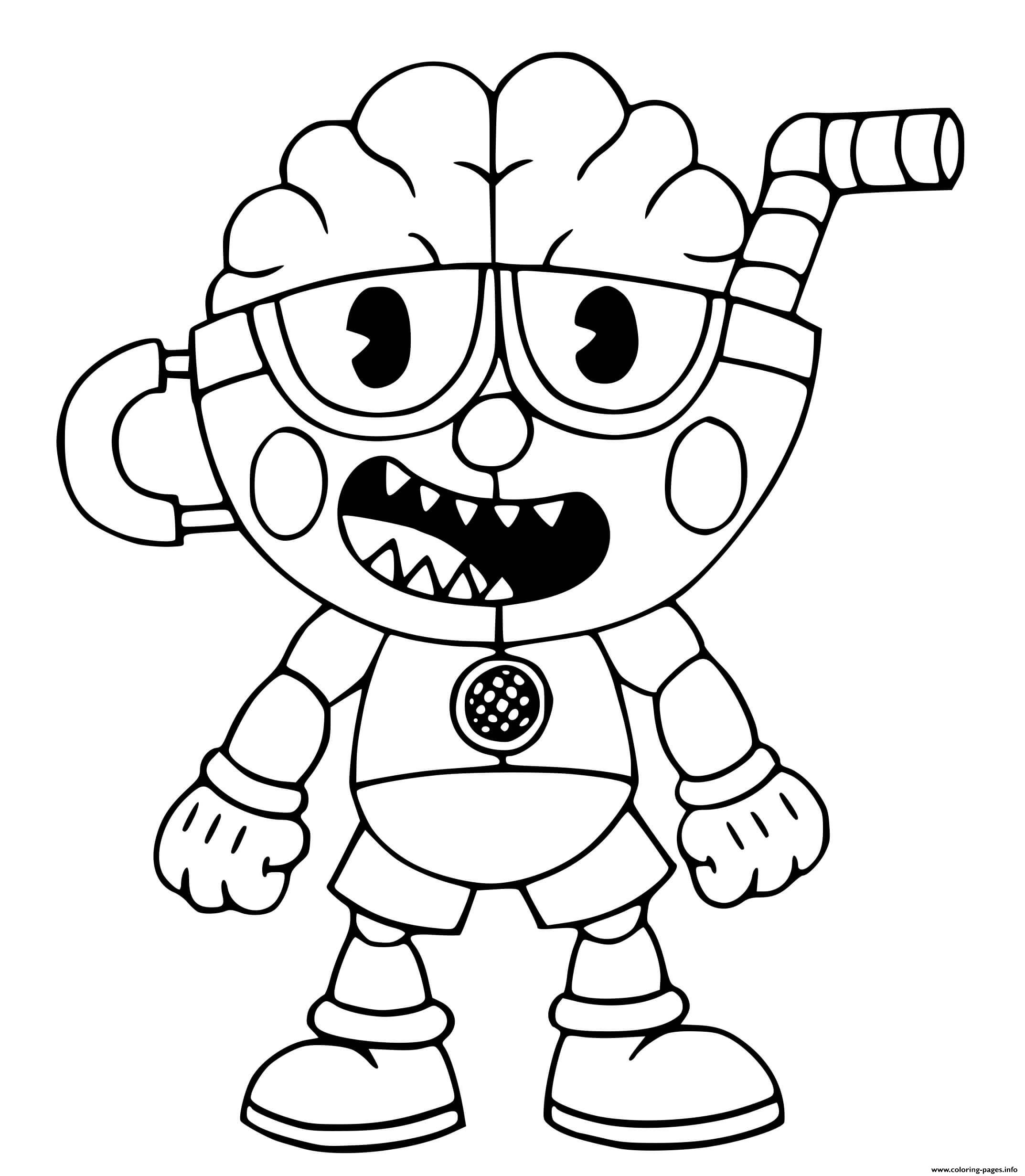 Cuphead Coloring Page Cuphead Coloring Pages Cuphead Say Something 