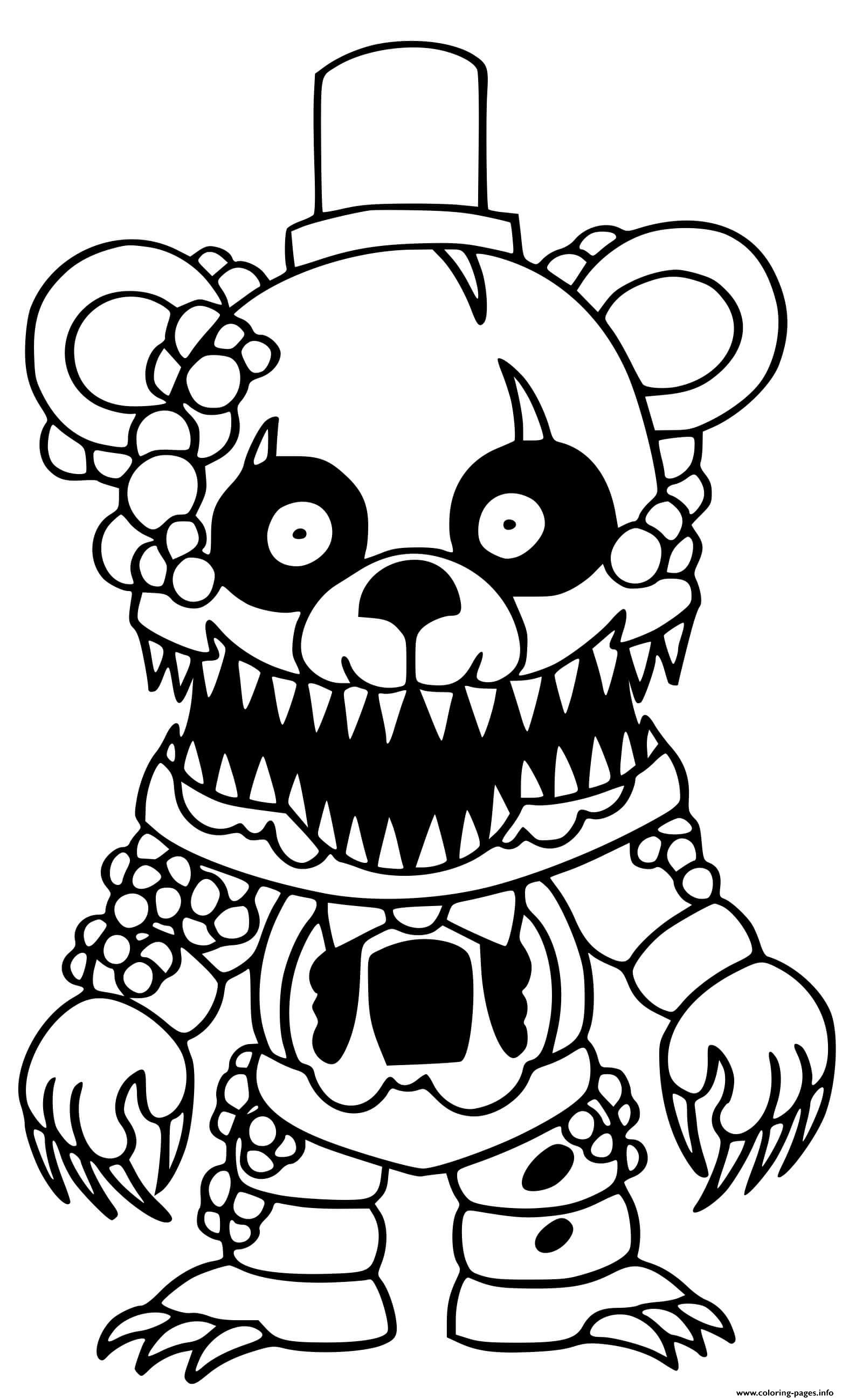 Five Nights At Freddy s Coloring Pages Ready To Print Vegandivas NYC