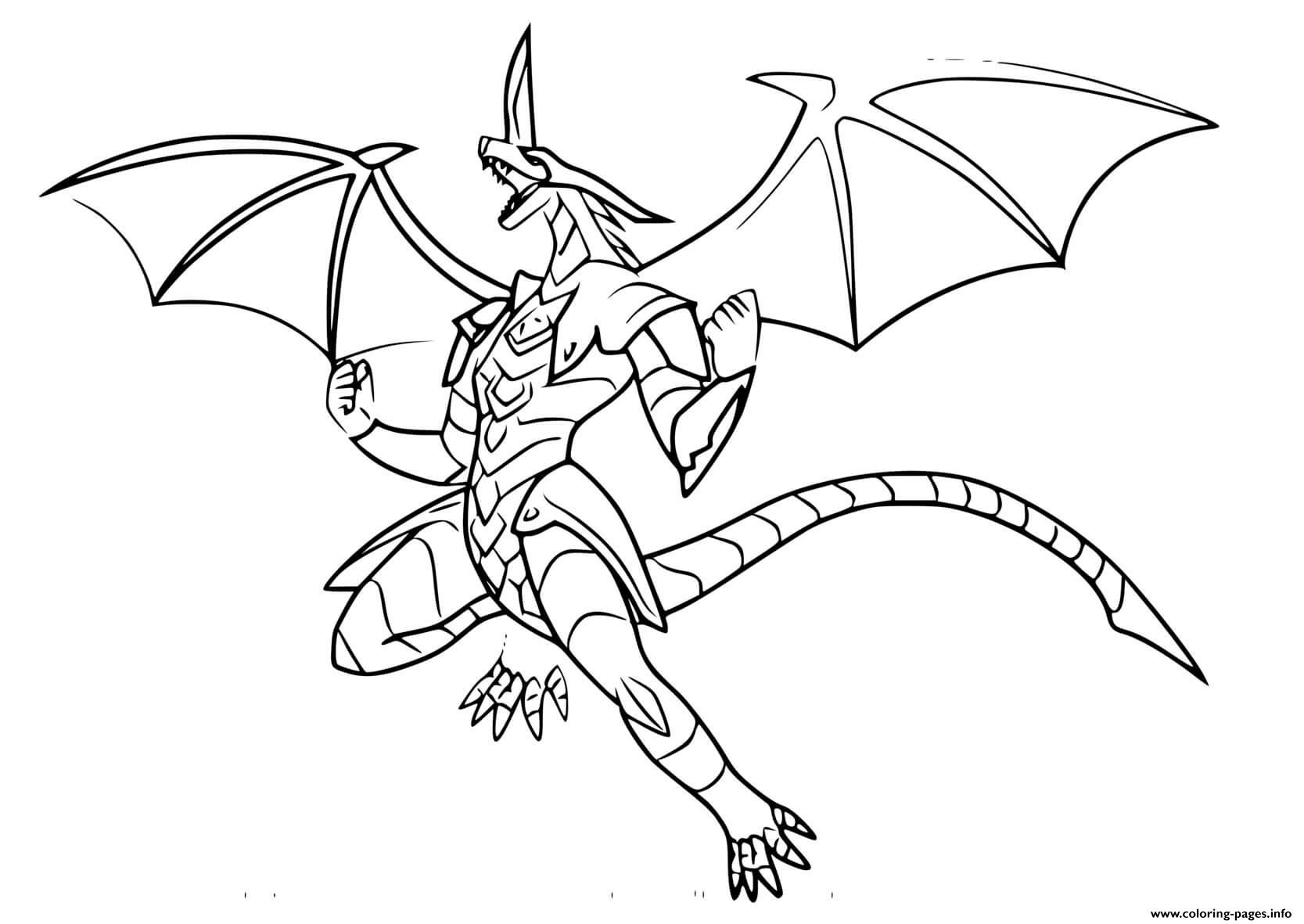 Drago Leader Of The Bakugan coloring