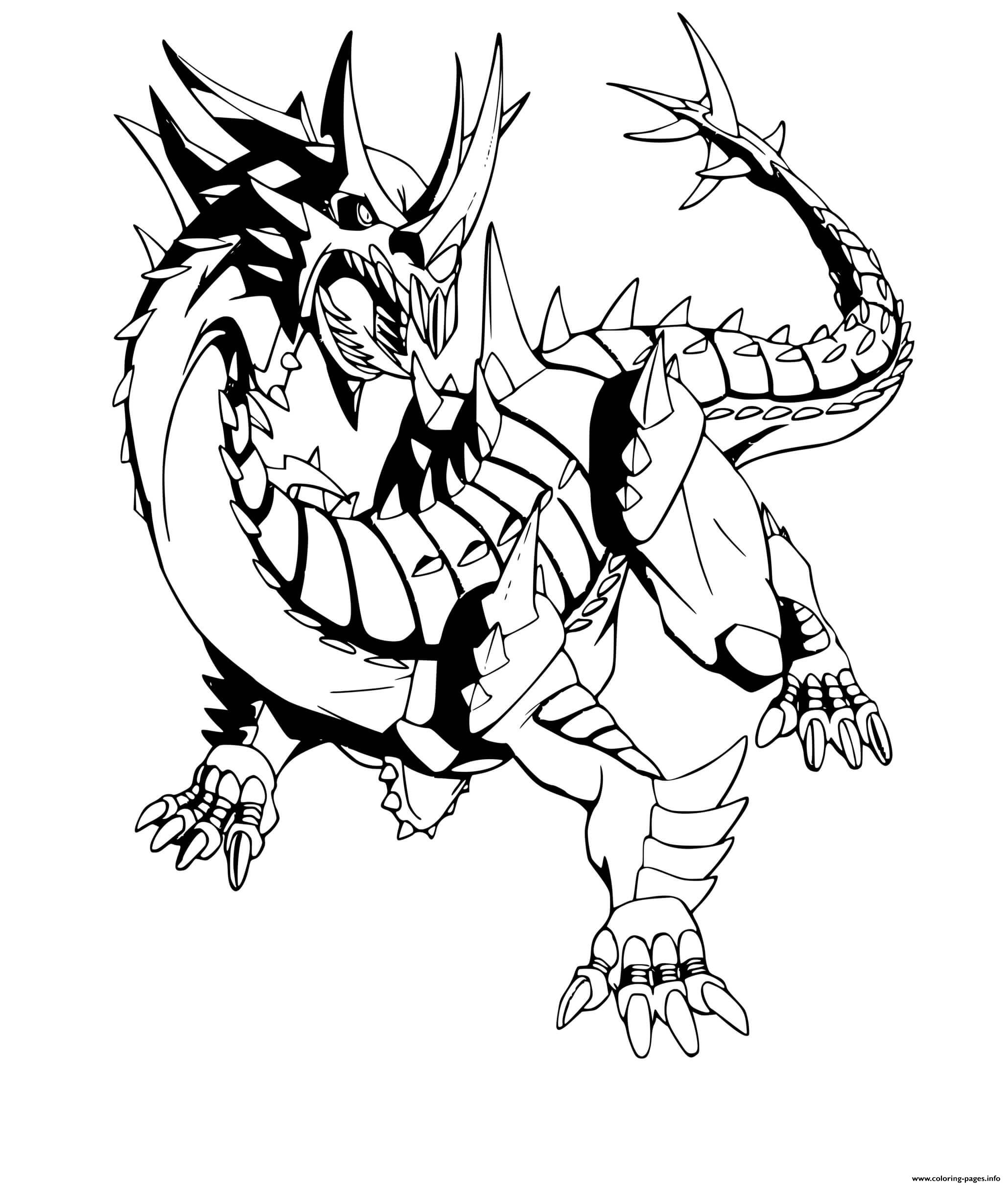 Naga Dragon Bakugan coloring