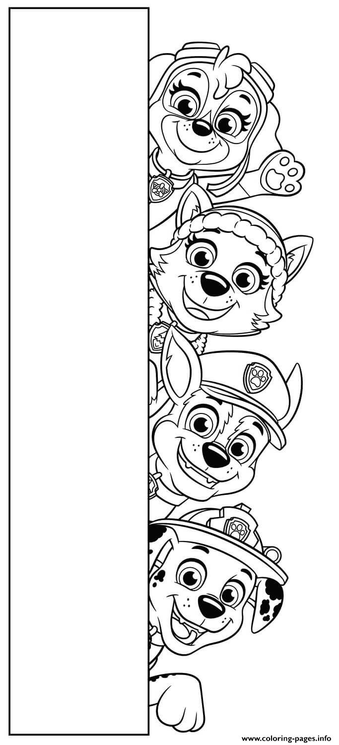 PAW Patrol And Friends coloring