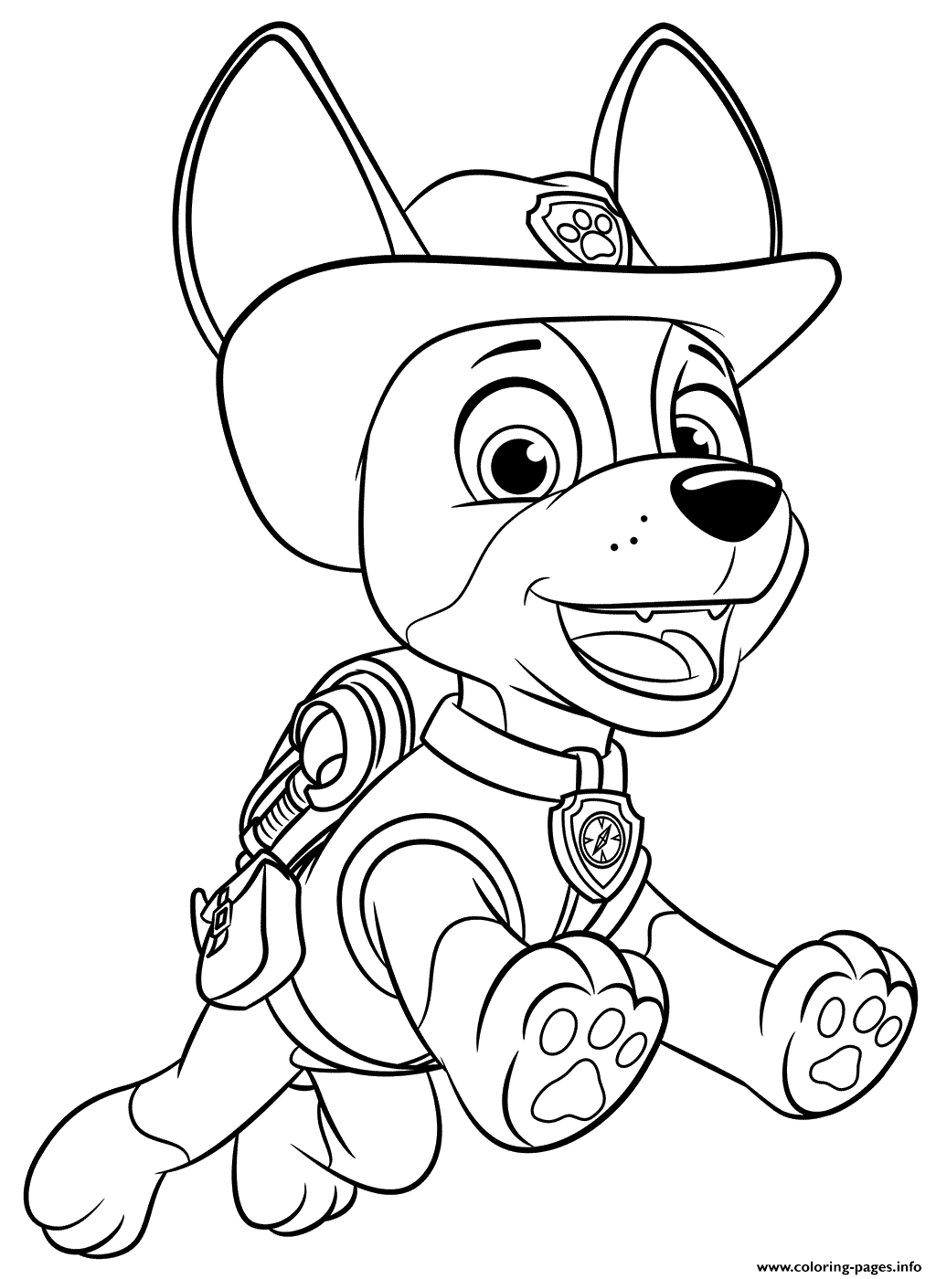 PAW Patrol Jungle Pup Tracker coloring