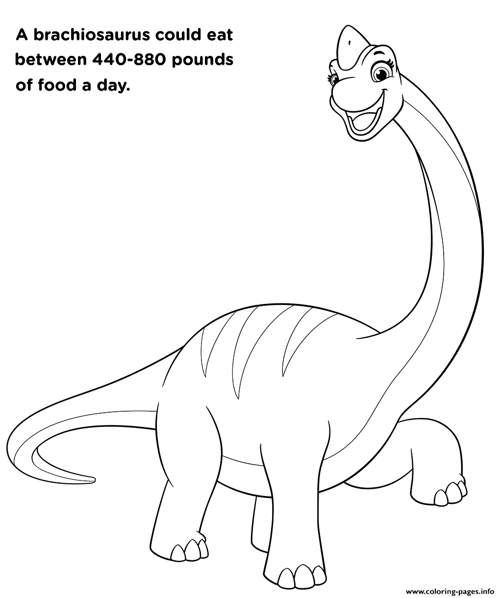 Big Brachiosaurus From PAW Patrol coloring