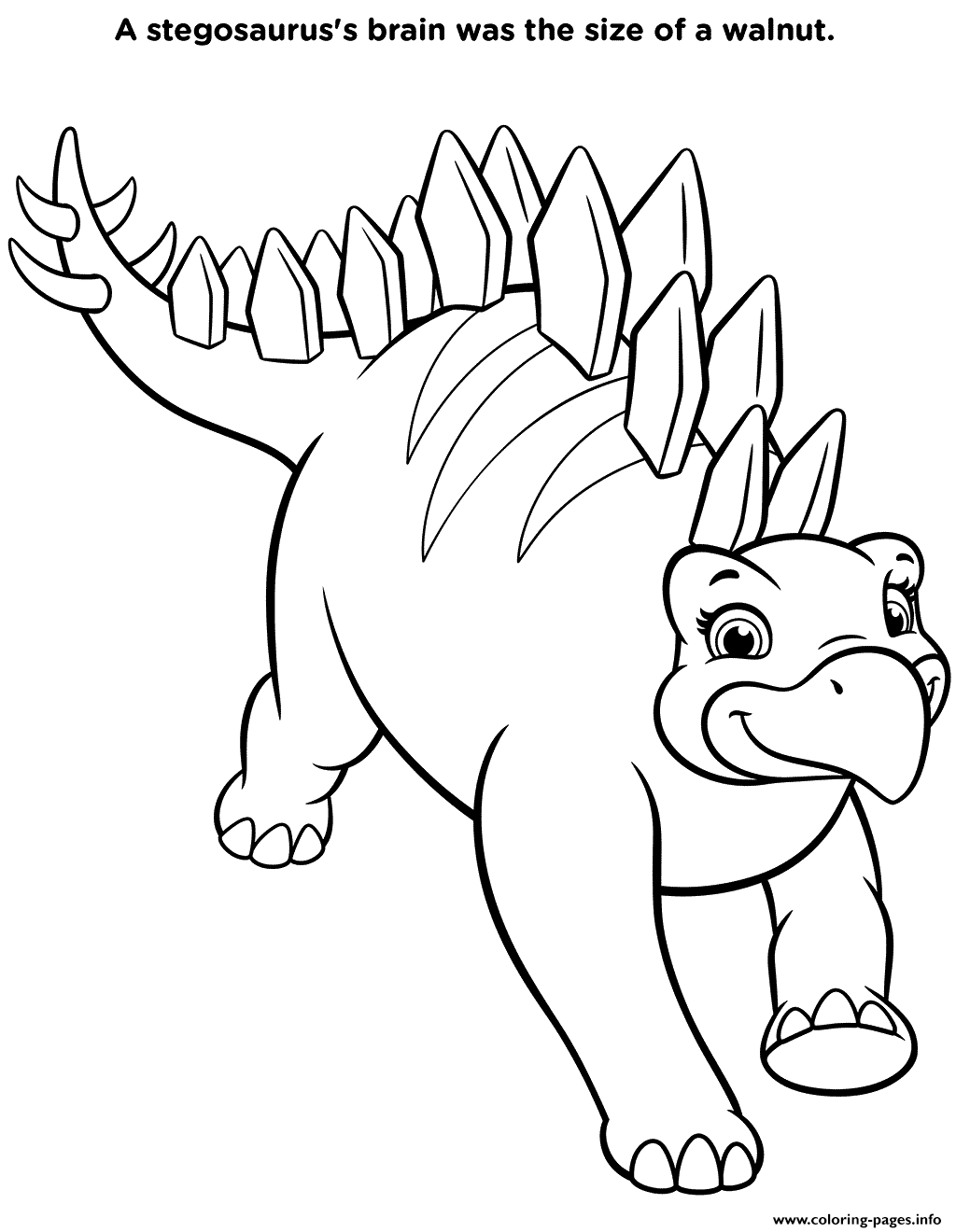 Dinosaur Stegosaurus From Dino Rescue Page coloring