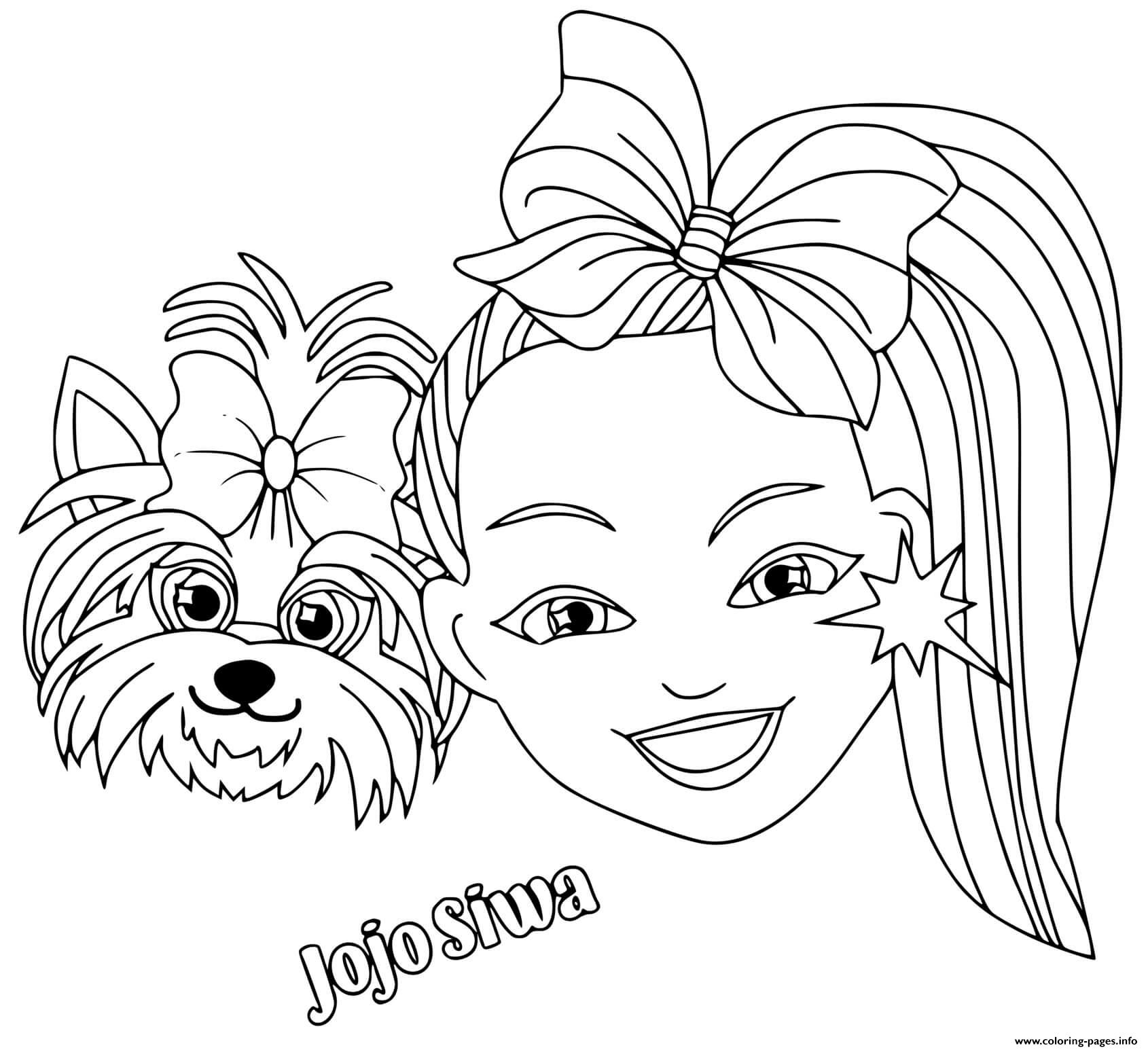 Bowbow Coloring Page Dog