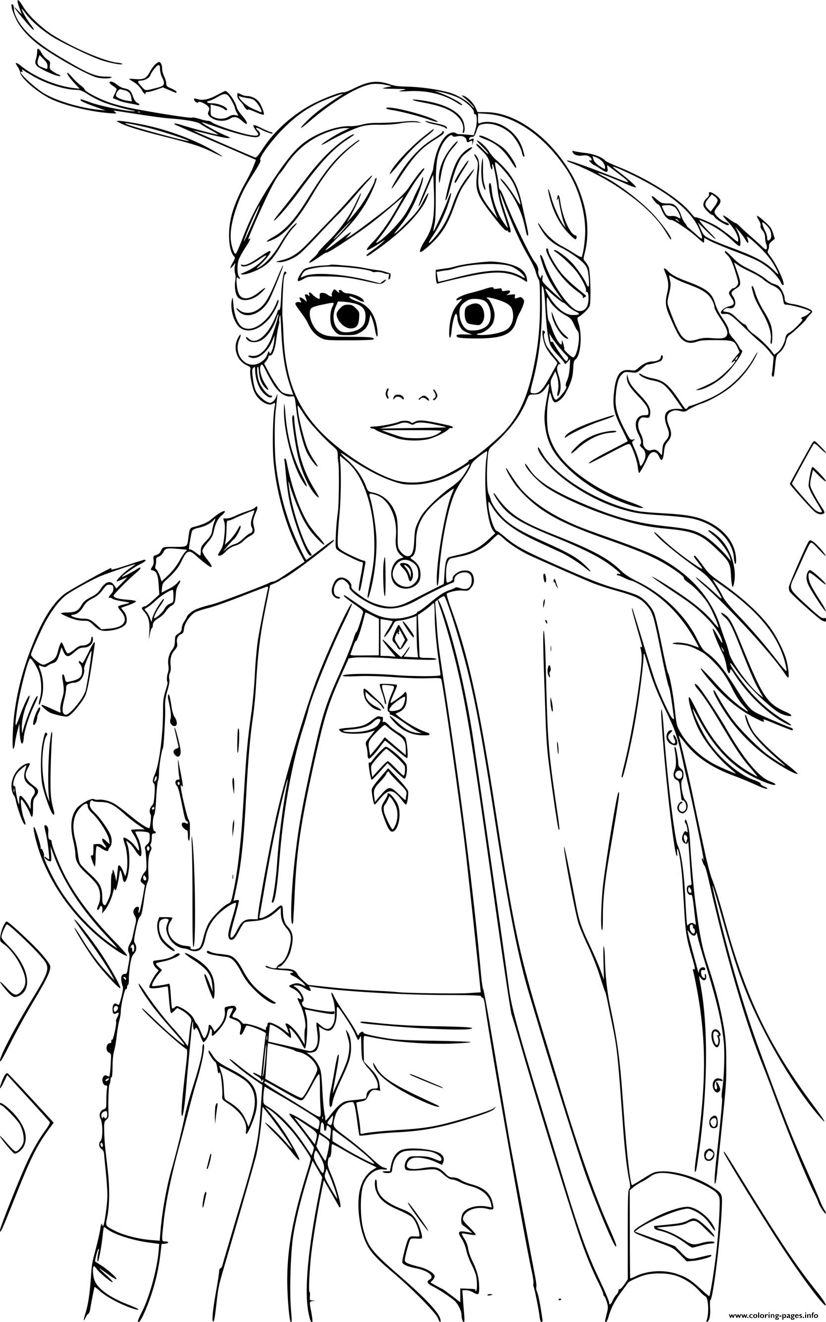 Anna Printable Coloring Pages