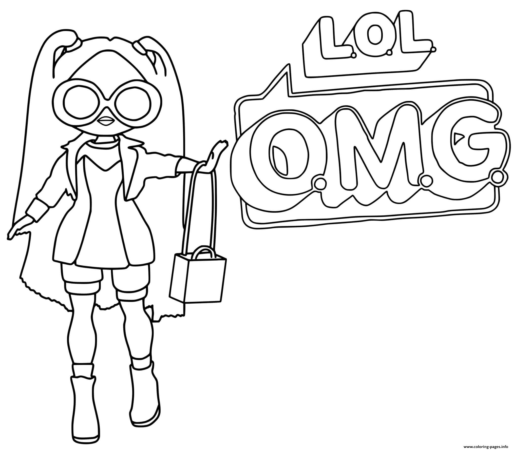 Lol Omg Logo ALT Grrrl Girl coloring