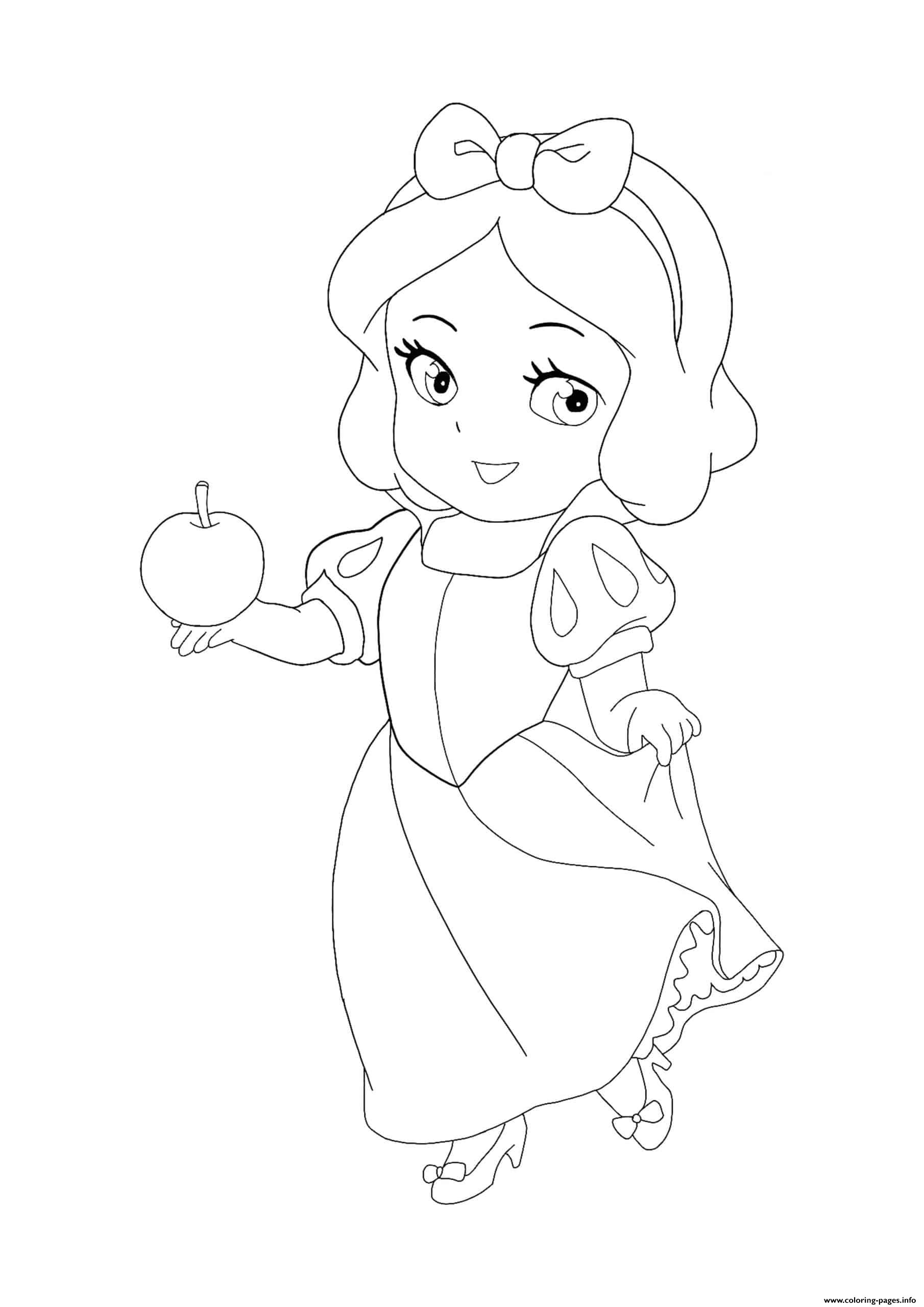 Kawaii Disney Princess Snow White coloring