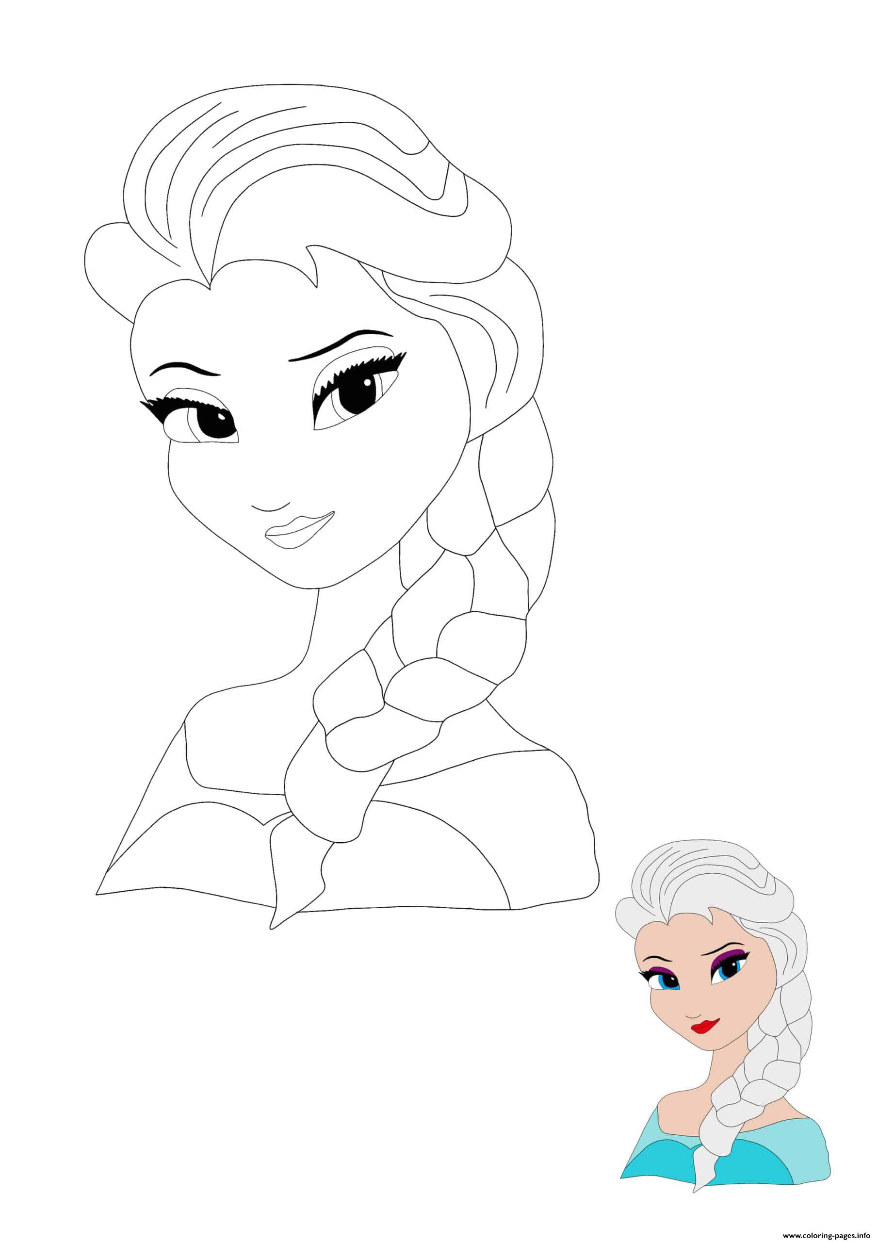 Princess Elsa Coloring Pages Printable