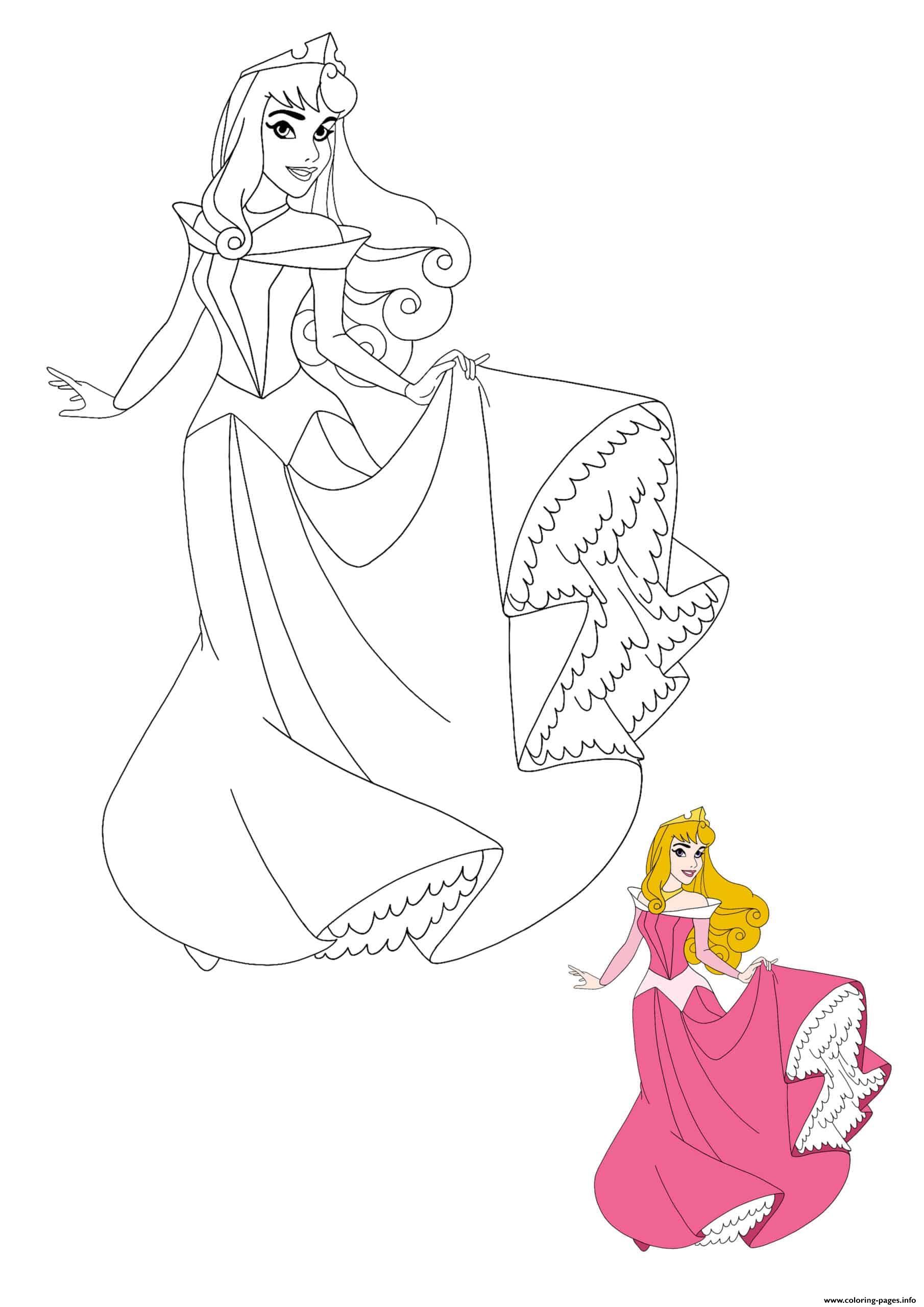 Princess Arora Coloring Pages