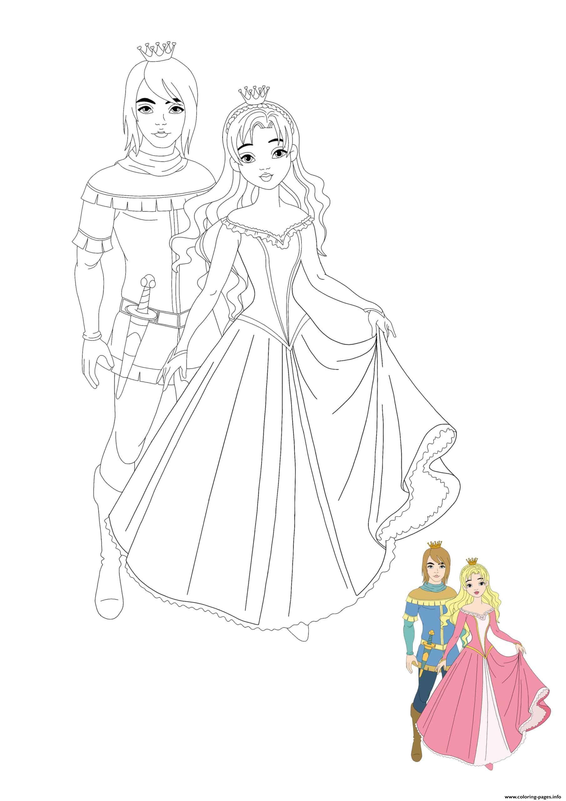 Prince And Princess coloring