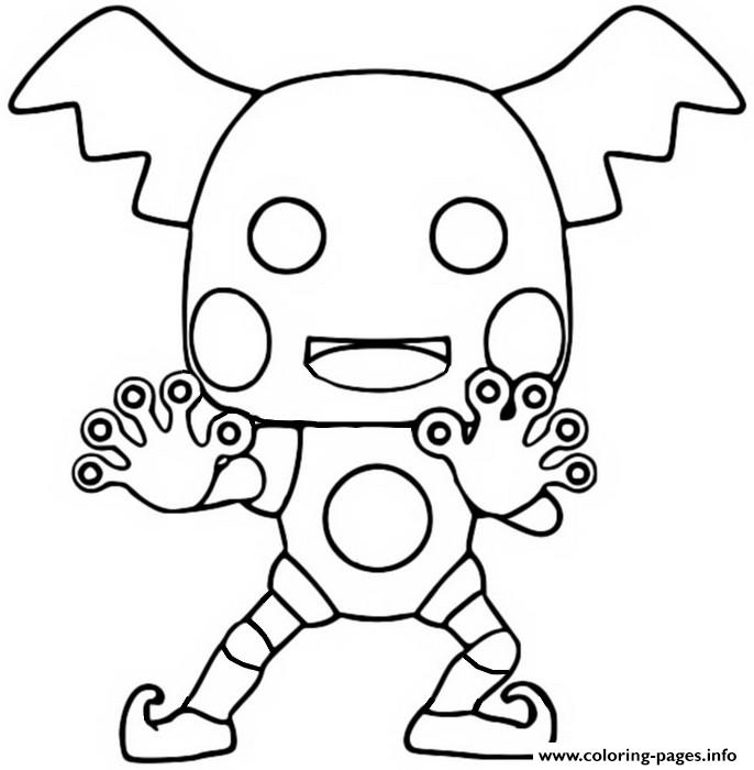 Funko Pop Pokemon Mr Mime coloring