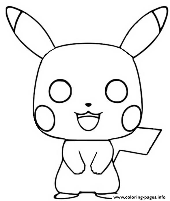 Funko Pop Pokemon Pikachu coloring