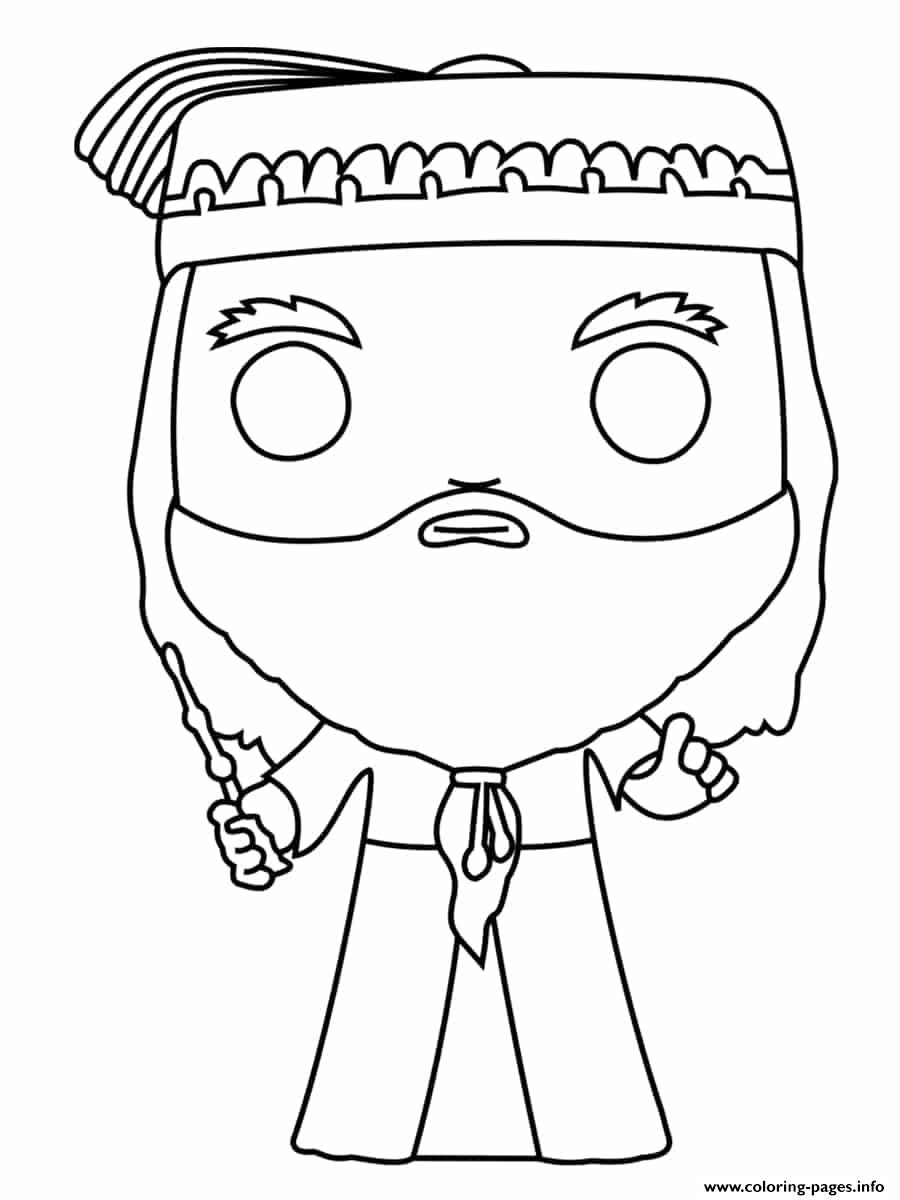 Funko Pops Harry Potter Dumledor Coloring page Printable