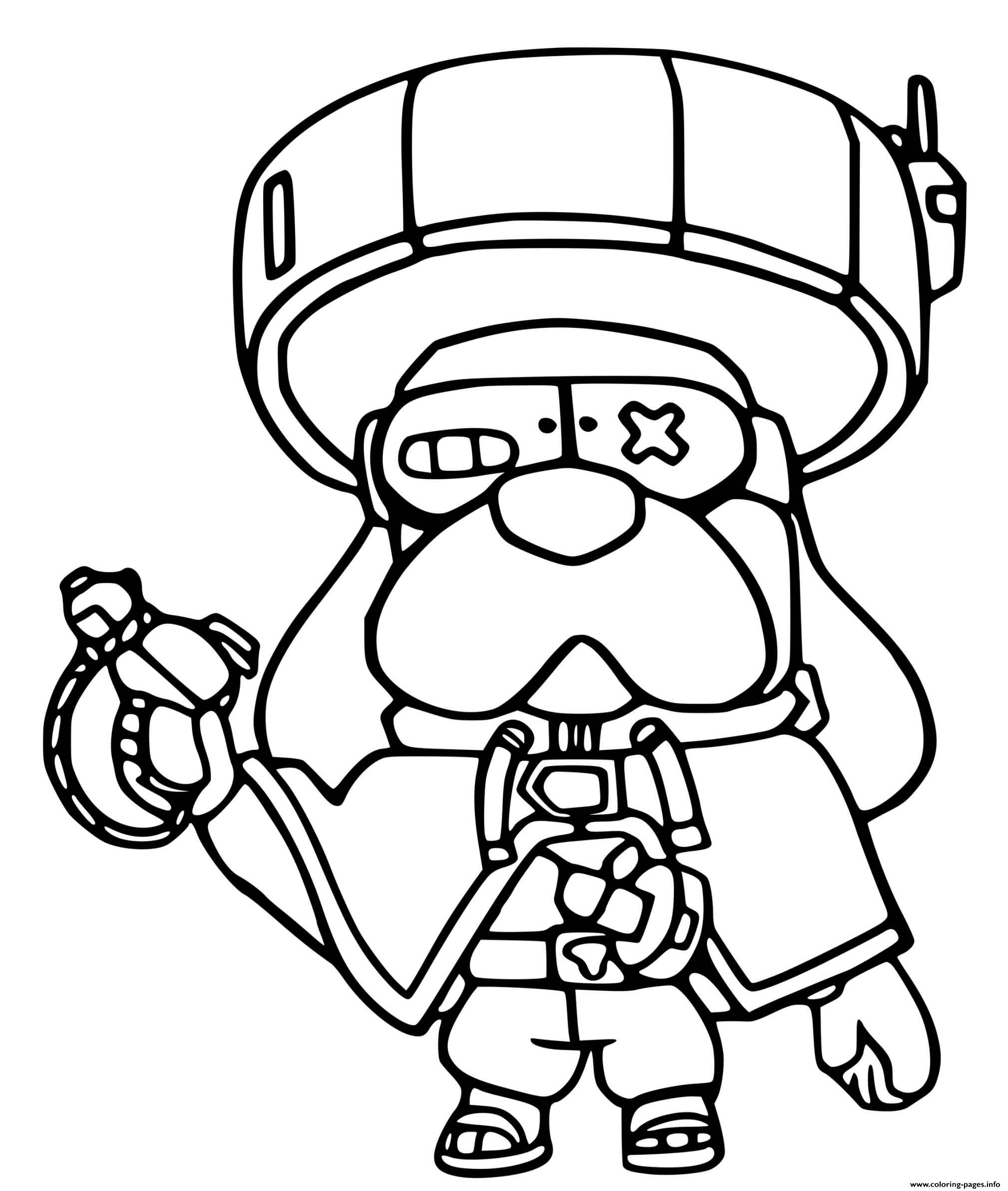 Brawl Stars Force Starr Medor Ronin Coloring Pages Printable - coloriage brawl stars emoticone
