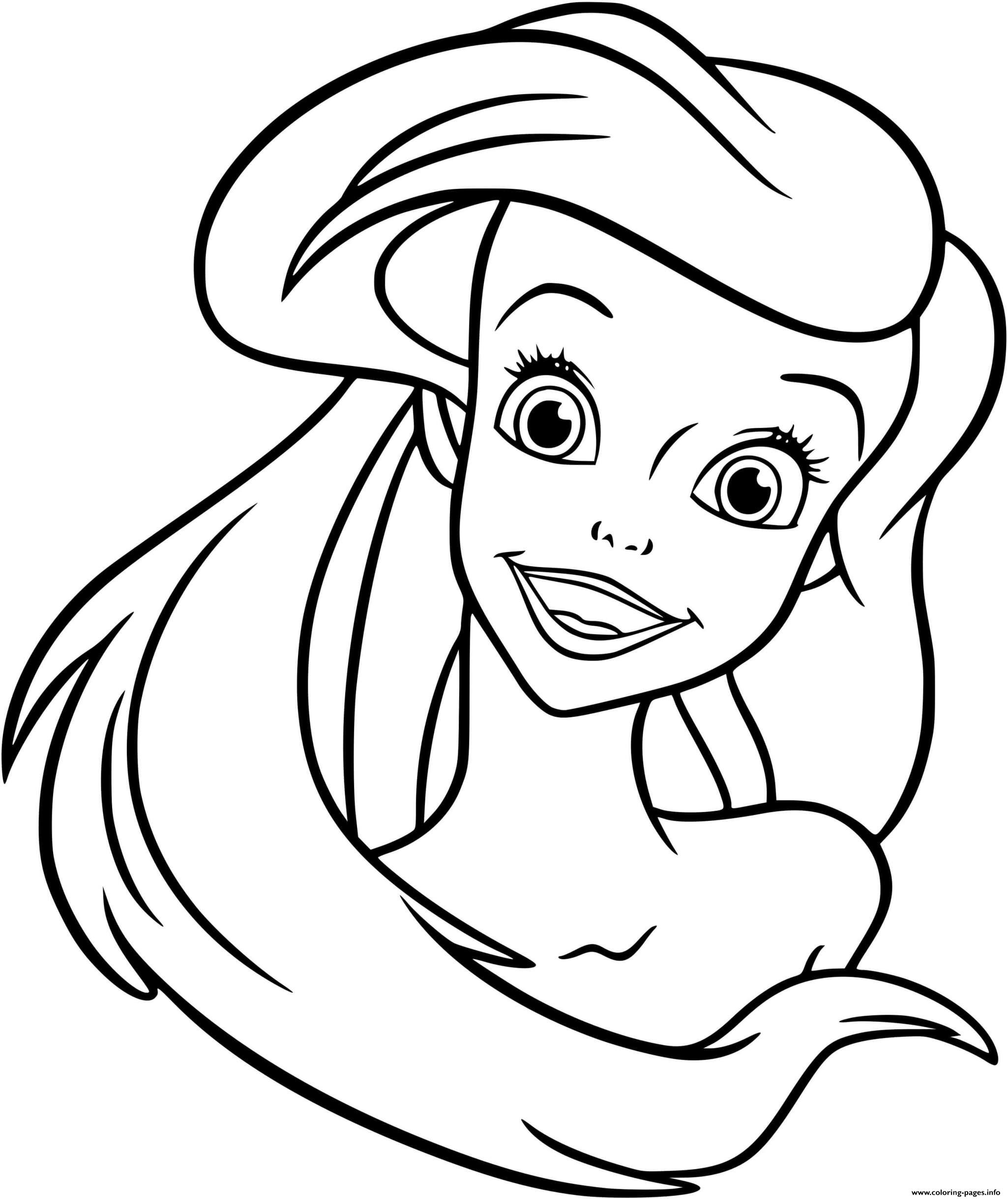 Princess Ariel The Little Mermaid Coloring Pages Printable