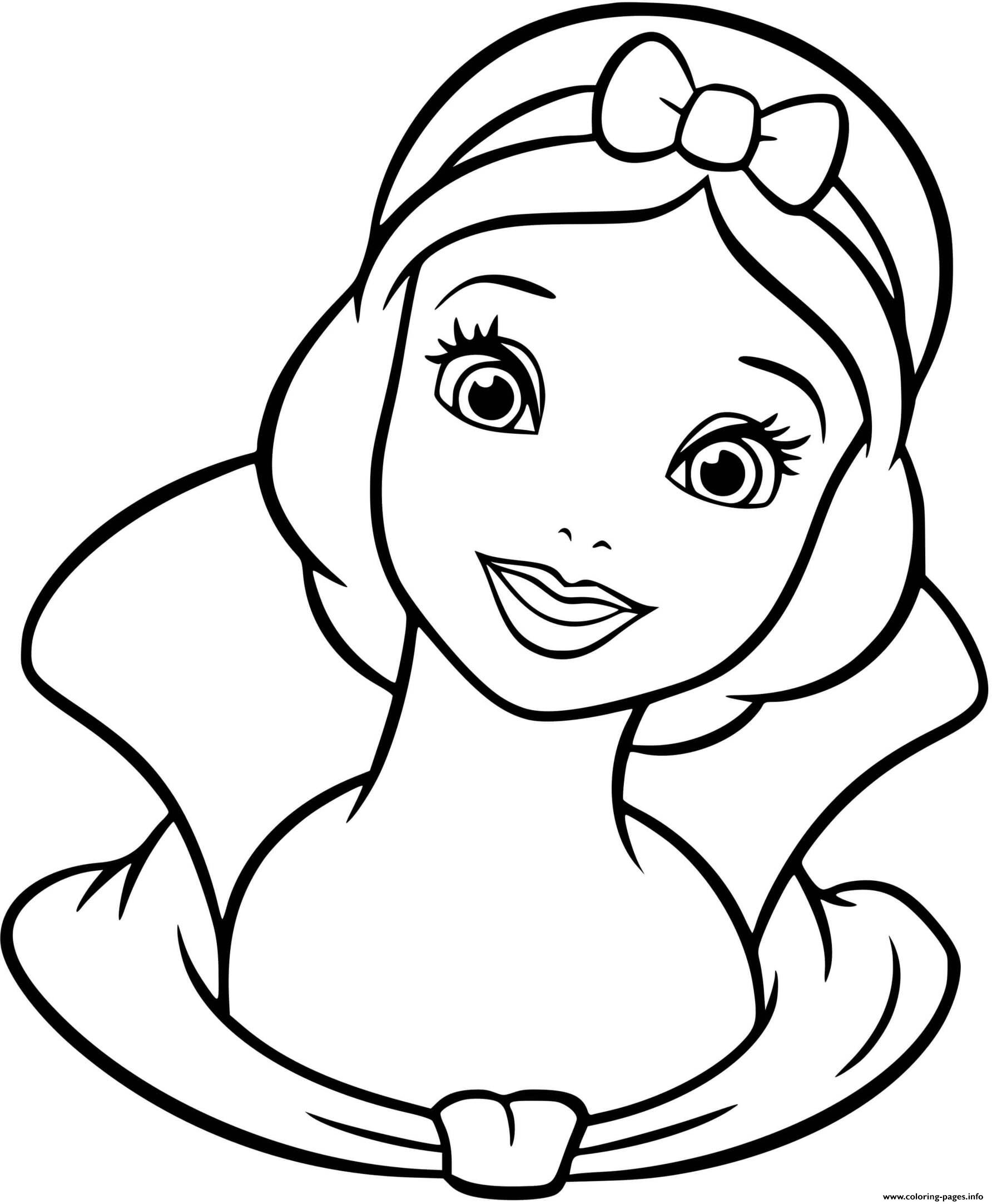 Princess Snow White Coloring Page Printable