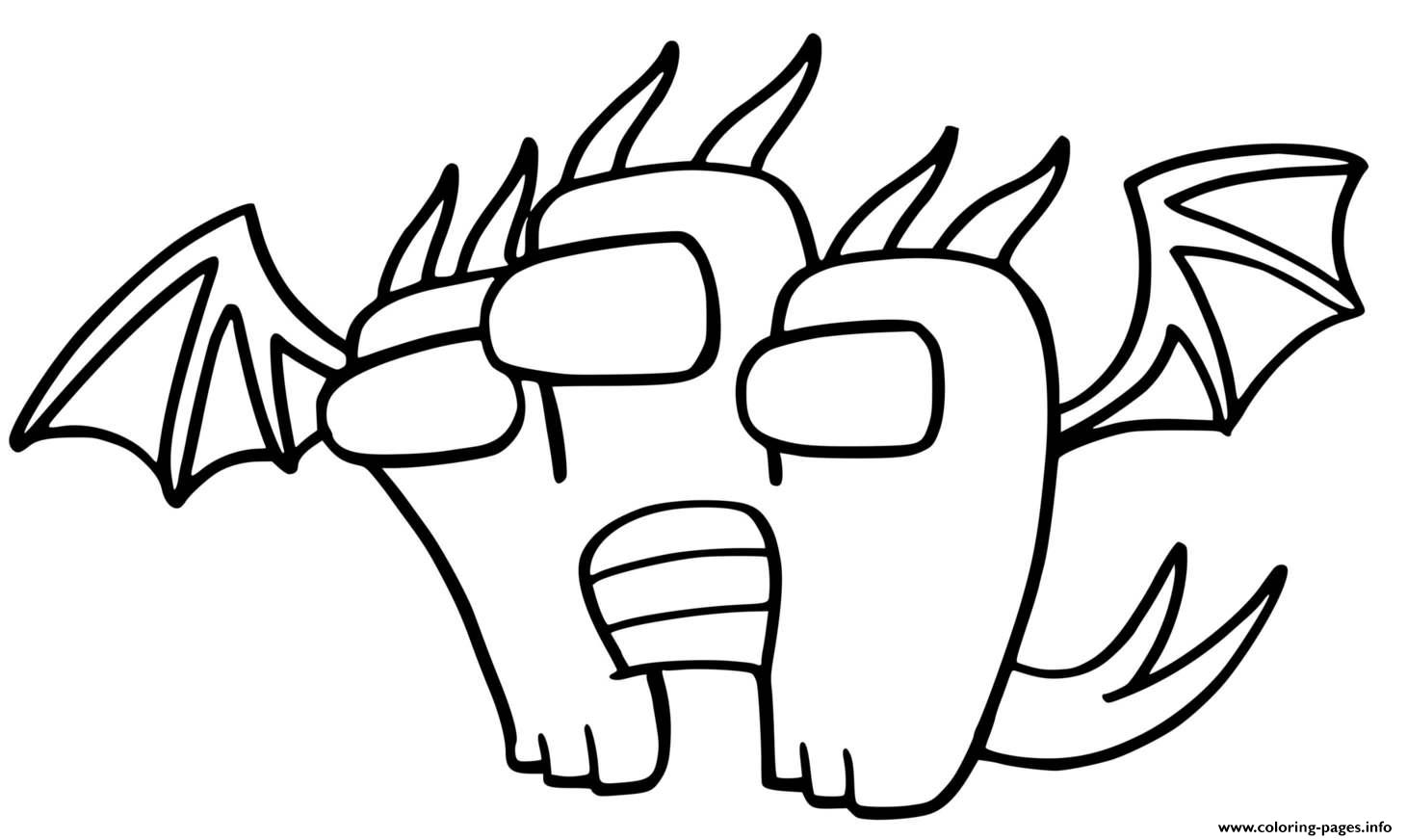 The Dragon Has Three Heads Among Us Coloring Pages Printable