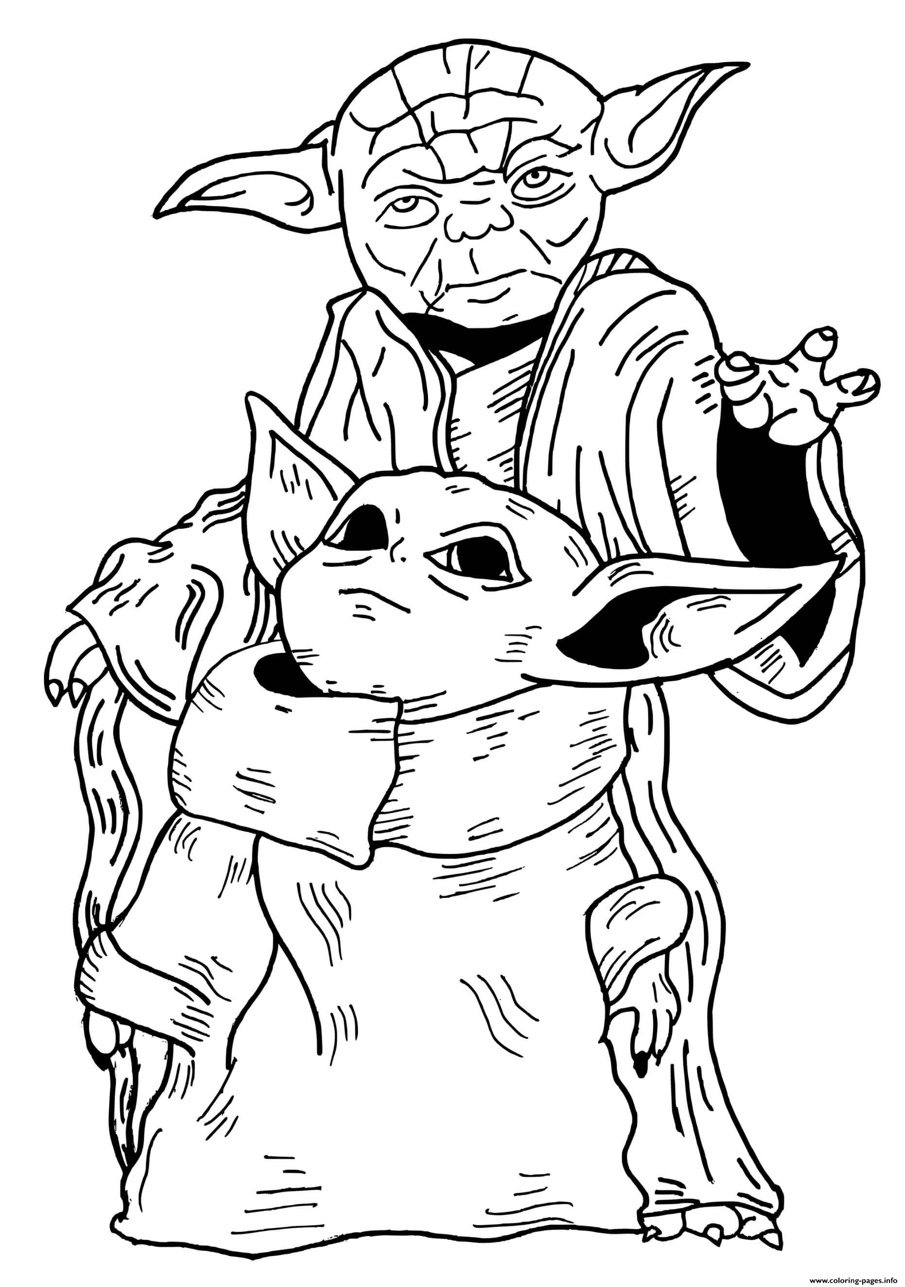 Star Wars Baby Yoda Kids coloring
