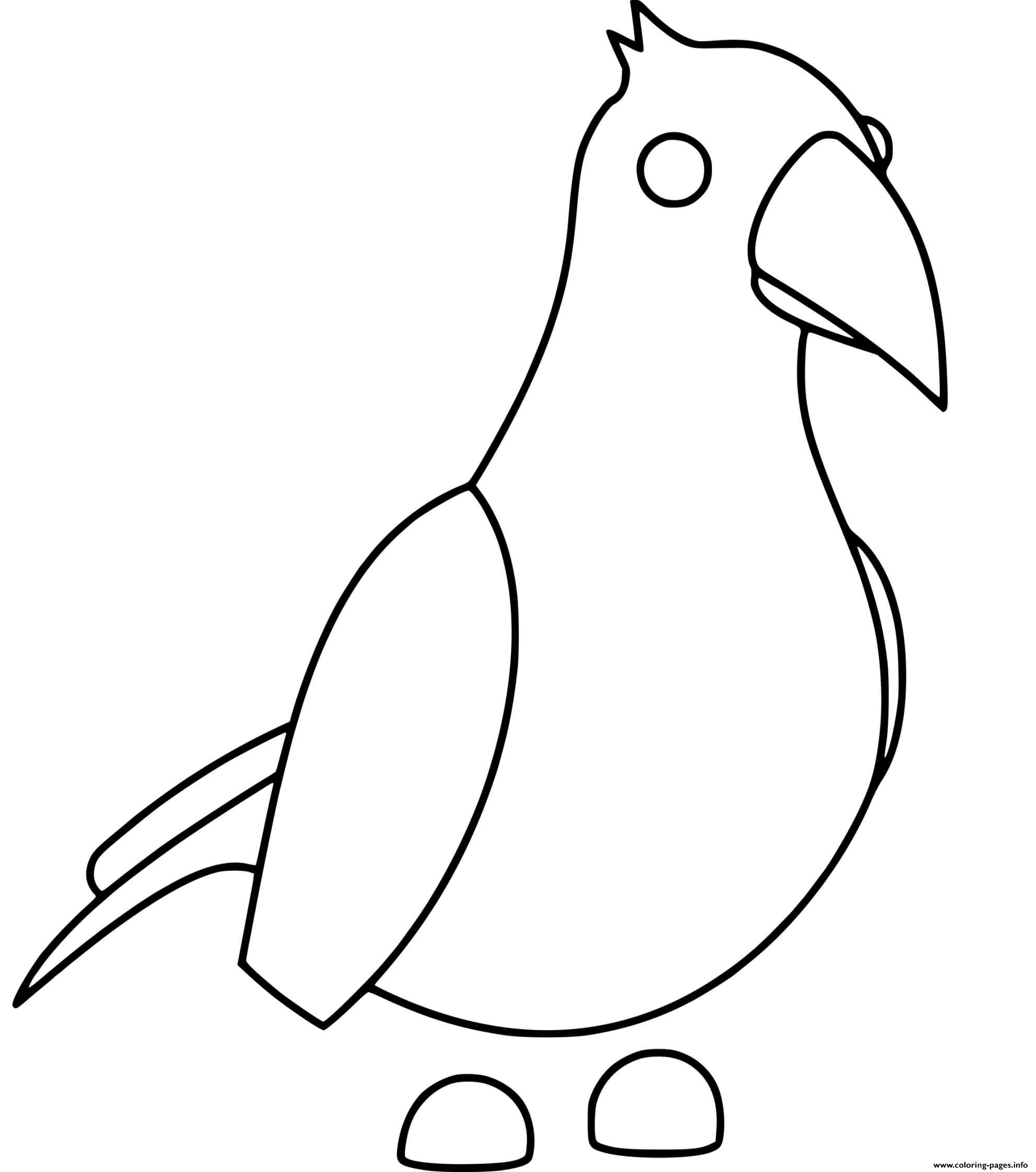 Roblox Adopt Me Crow Coloring Pages Printable - roblox crow mask